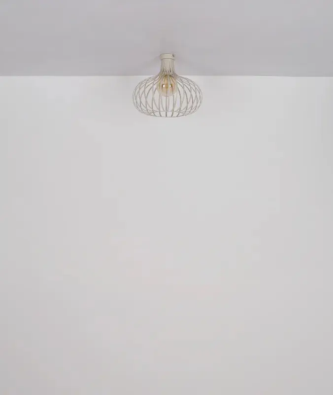 Globo Deckenleuchte Mateo 40 x 35 cm (Ø x H) cremefarben matt