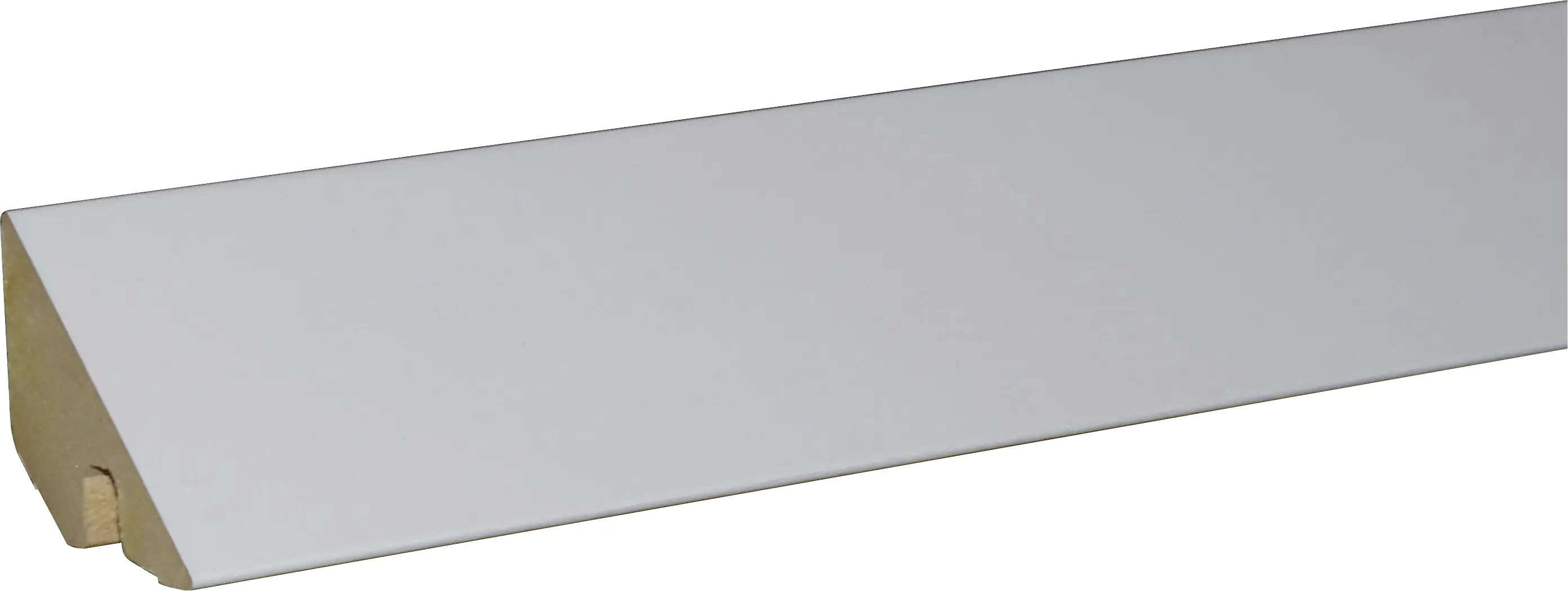 B.S. Bauprogramm Deckanabschlußleiste 260 cm 36 x 36 mm Eiche brilliantweiß