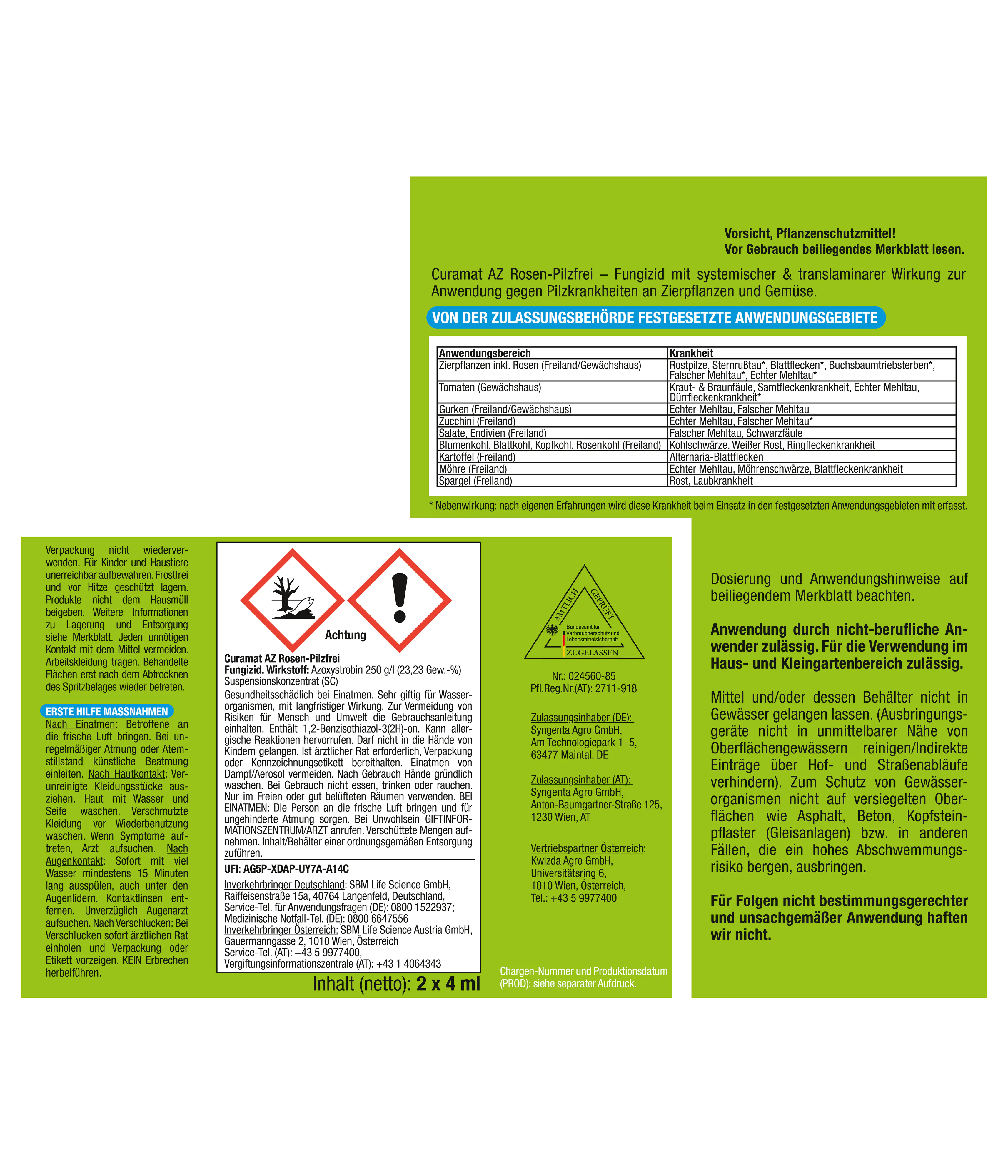 Protect Garden Curamat AZ Rosen-Pilzfrei 2 x 4 ml