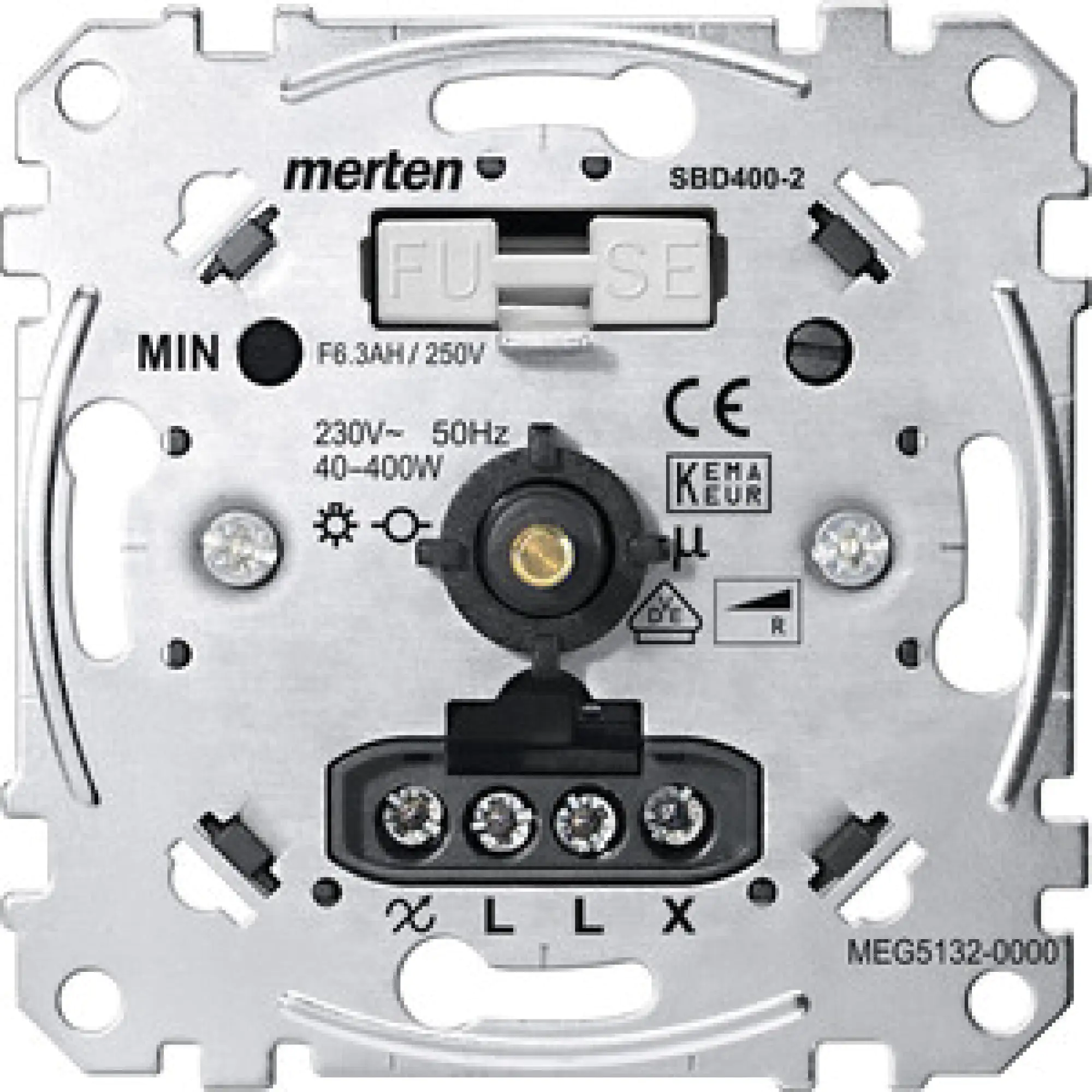 Merten Dimmereinsatz für Glüh- und Halogenlampen 40-400 Watt, MEG5132-0000 Merten Dimmereinsatz für Glüh- und Halogenlampen 40-400 Watt, MEG5132-0000