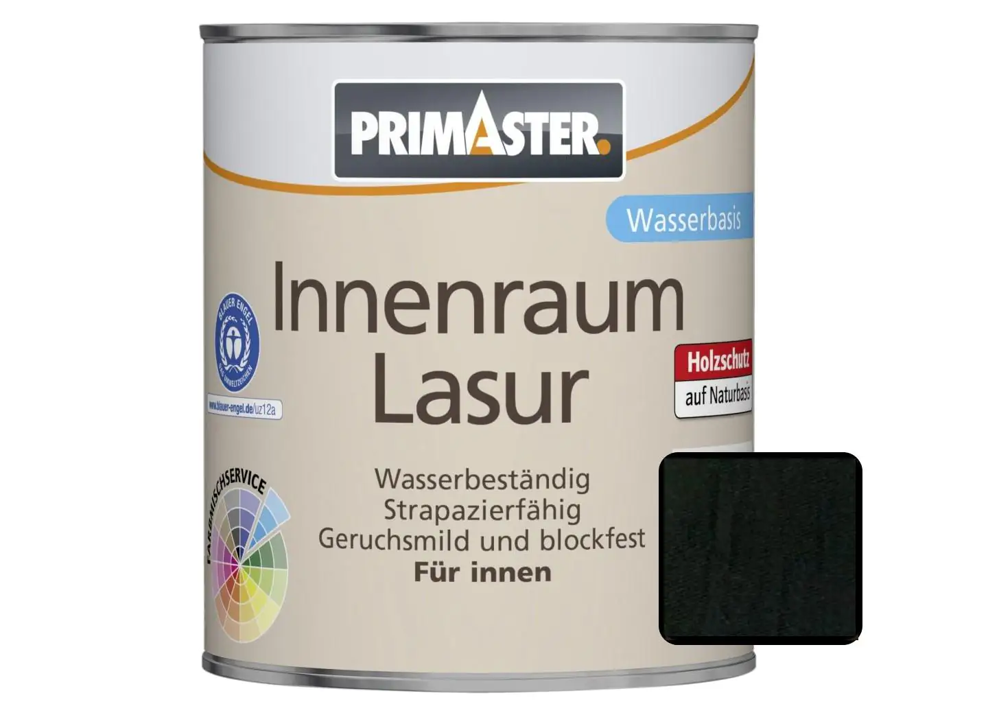 Primaster Innenraumlasur 750 ml tiefschwarz