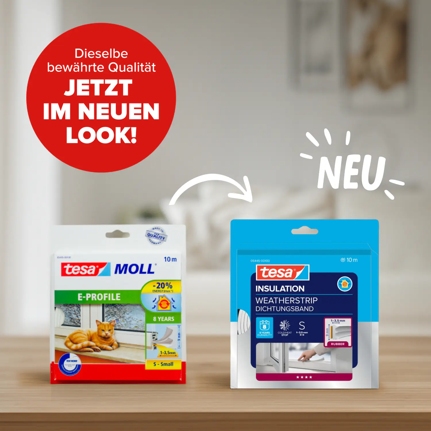 tesa Insulation E-Profil Classic 10 m, weiß