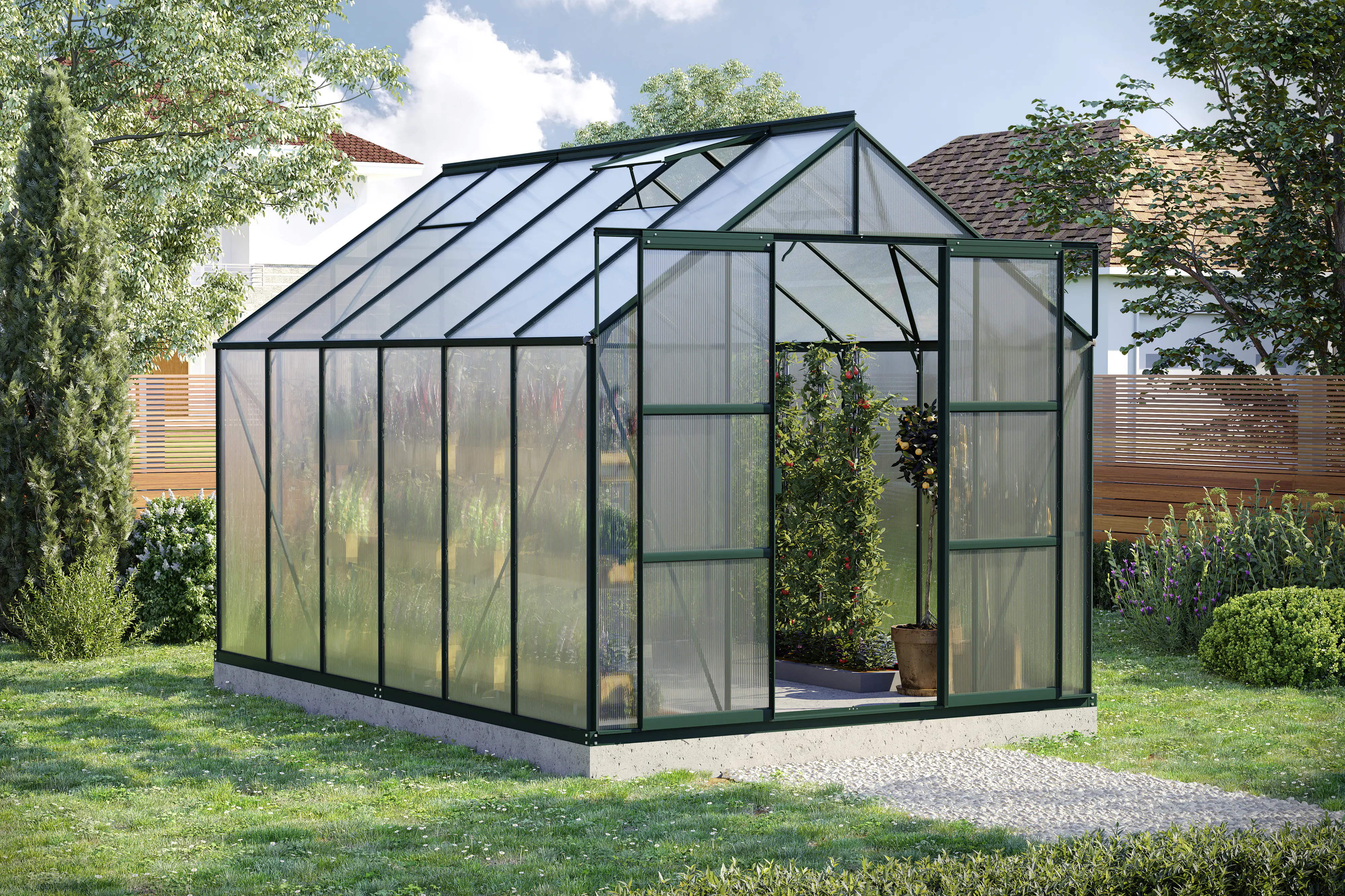 Vitavia Gewächshaus Uranus 9900 254 x 379 cm 4 mm Hohlkammerplatten