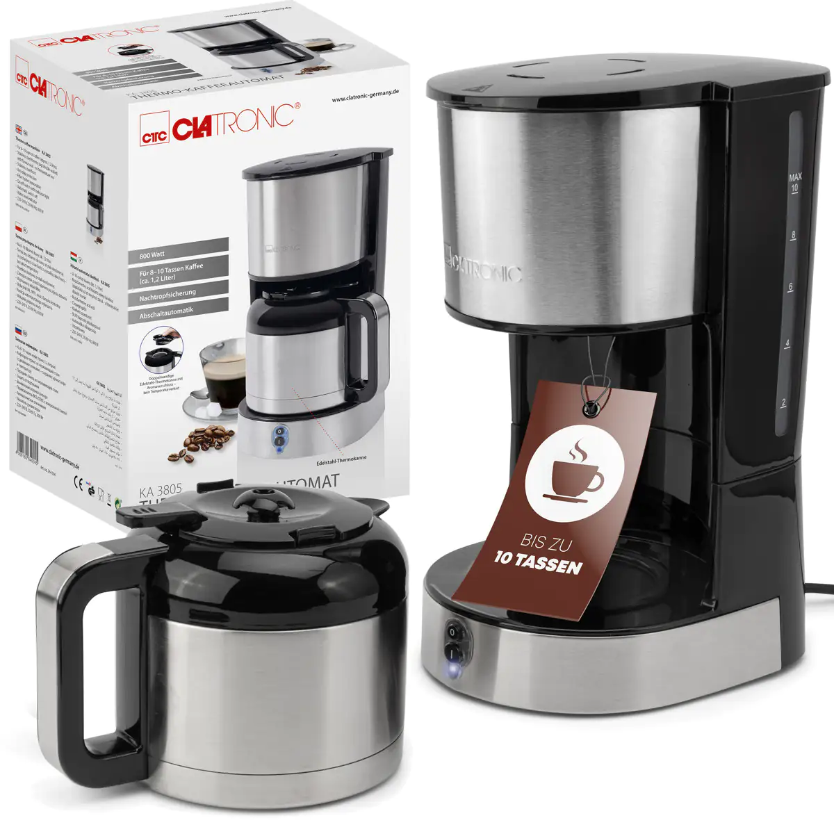 Clatronic Thermo-Kaffemaschine KA 3805