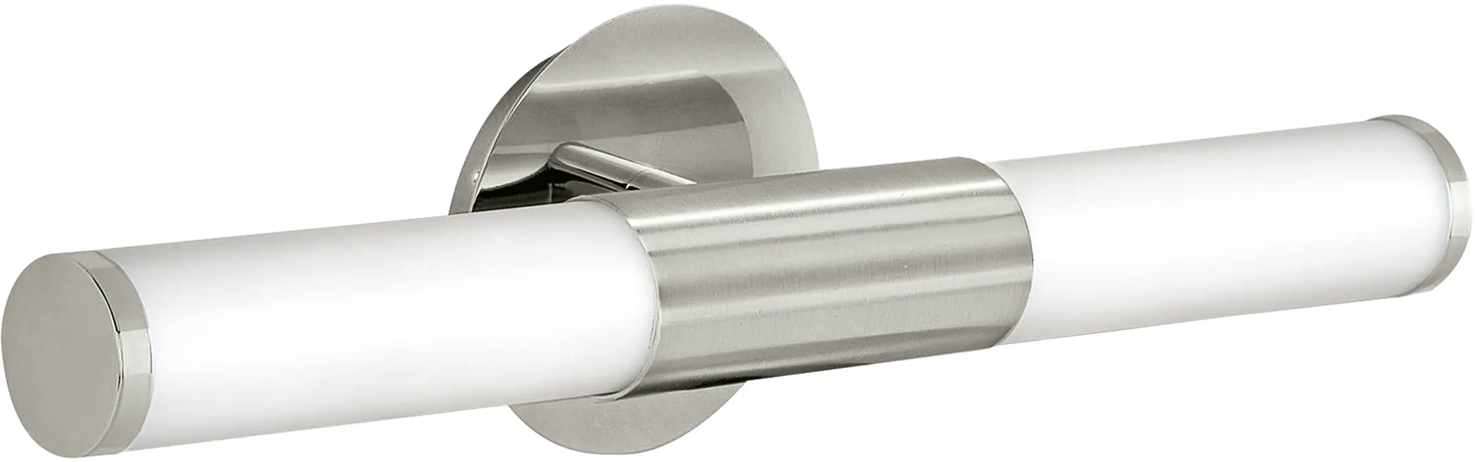 Eglo Bad-Wandleuchte Palmera nickel matt weiß opal