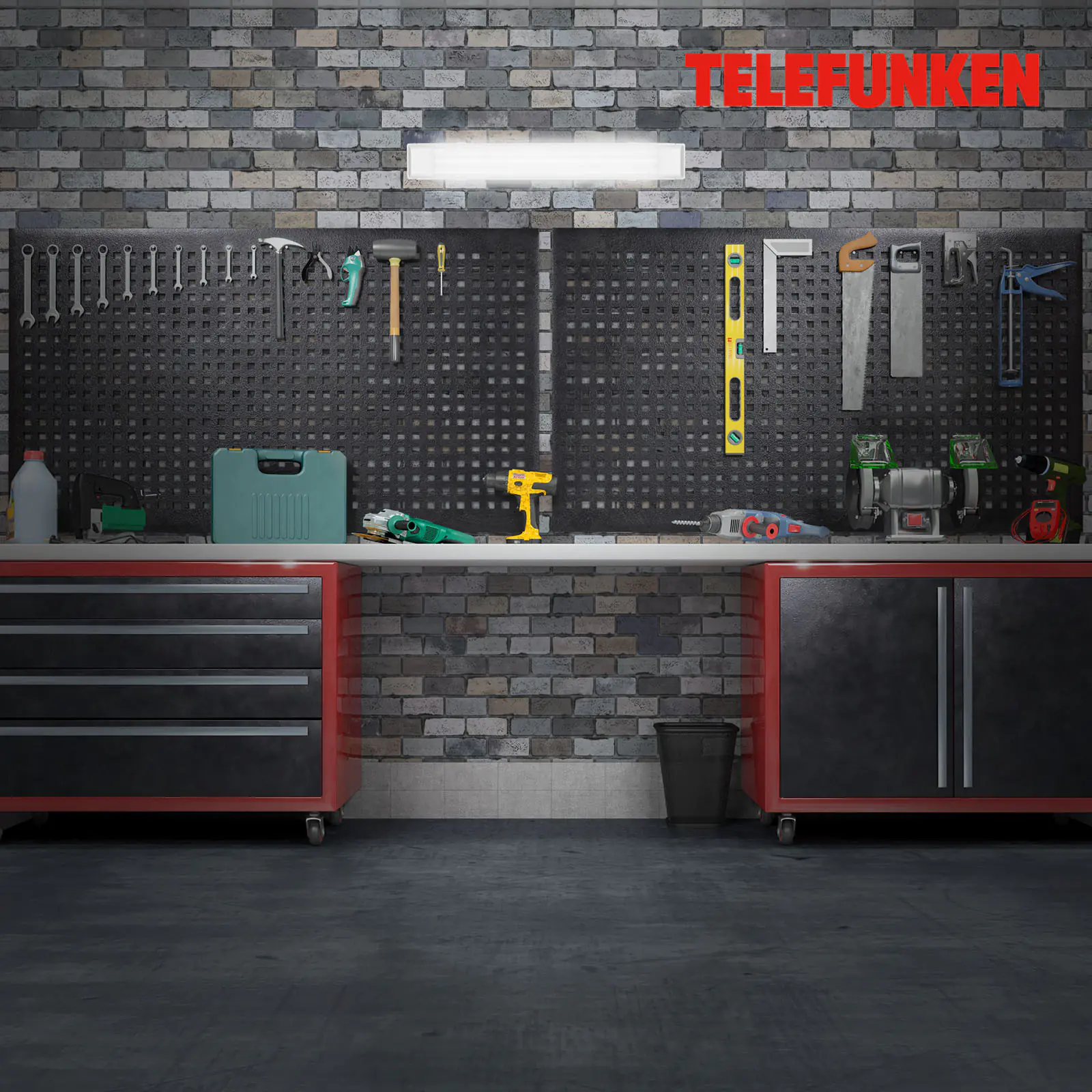 Telefunken LED Unterbauleuchte Maat Power 60 cm 2-flammig, weiß