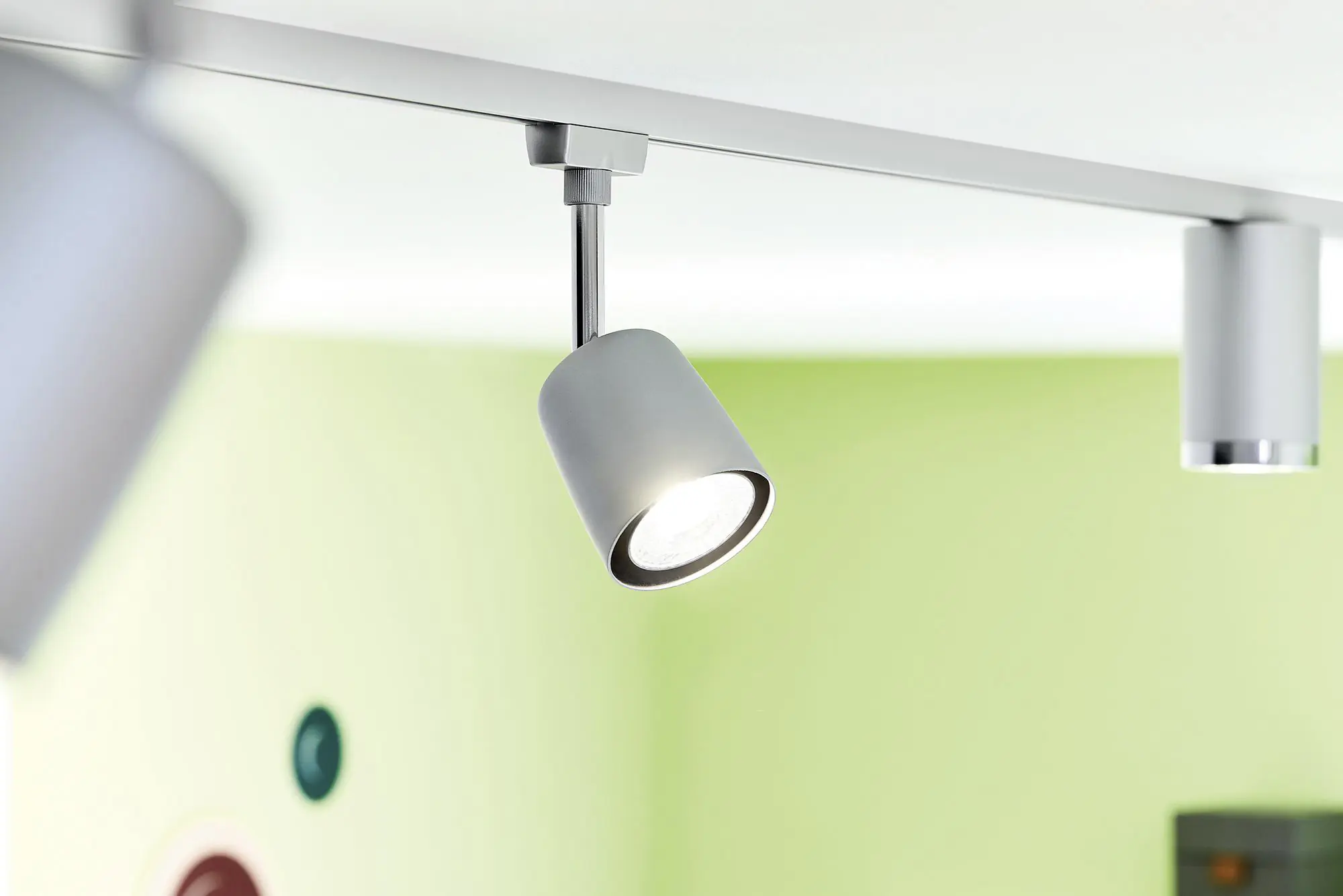 Paulmann URail Schienenspot Cover Basisset chrom 14 cm GU10 10 W dimmbar