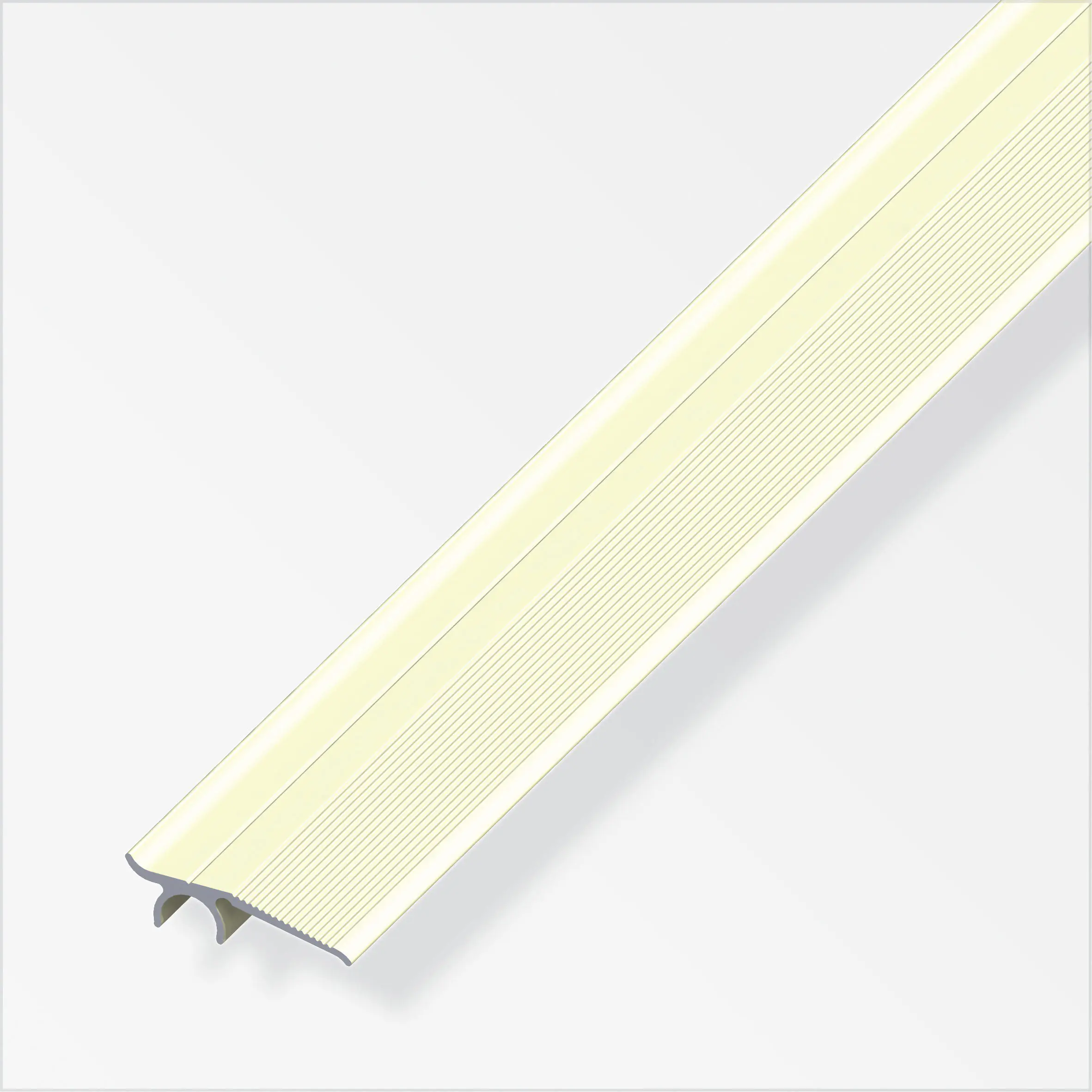 alfer Wandabschluss-Profil 1 m, 32 mm Aluminium eloxiert champagner