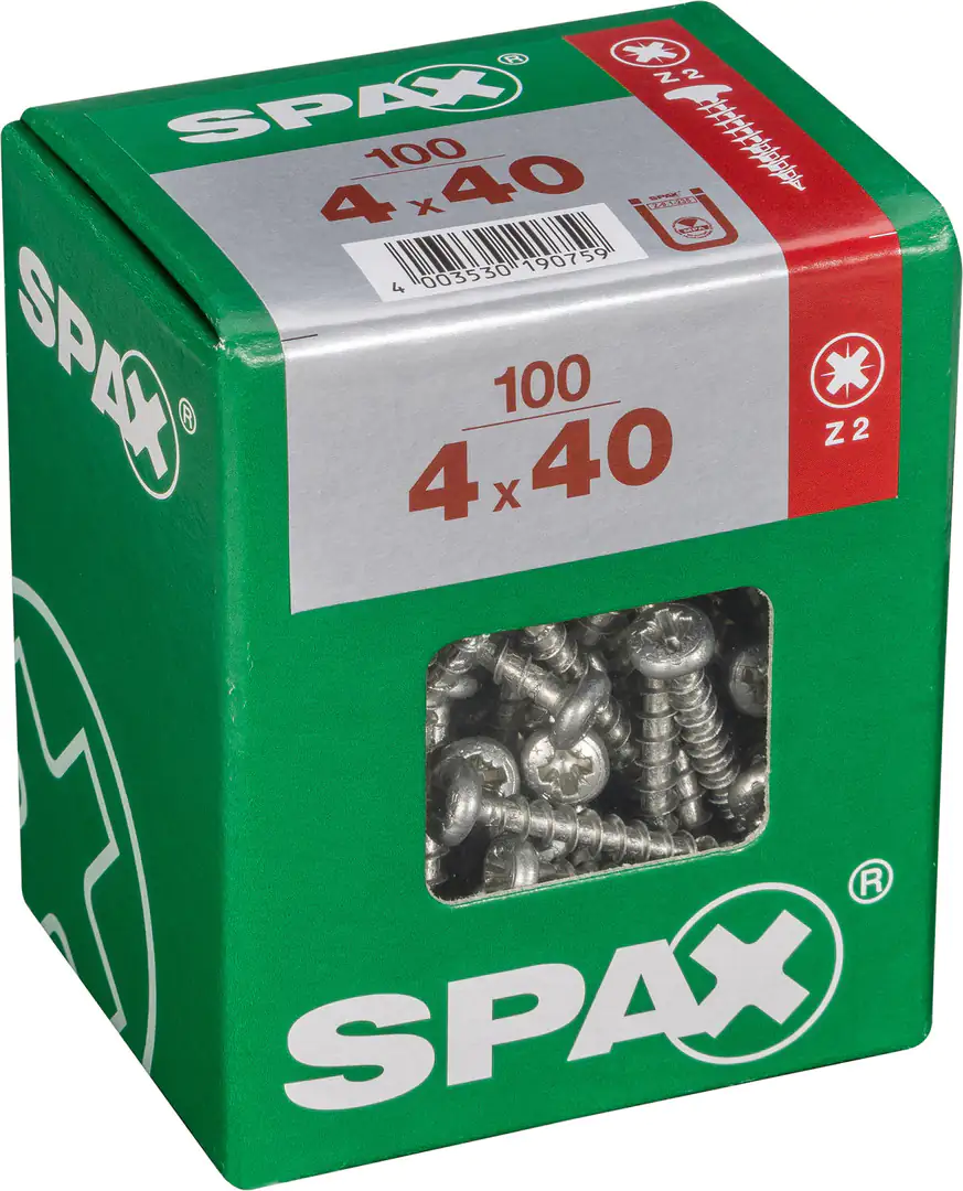 Spax Universalschrauben 4.0 x 40 mm TX 20 - 100 Stk.