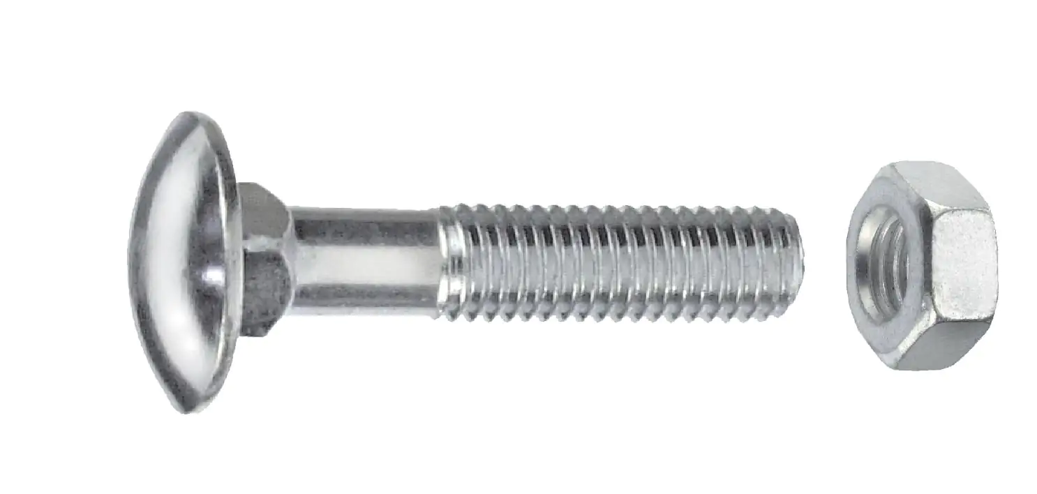 Schlossschrauben M8 x 40 mm, 40 Stück, Edelstahl A1