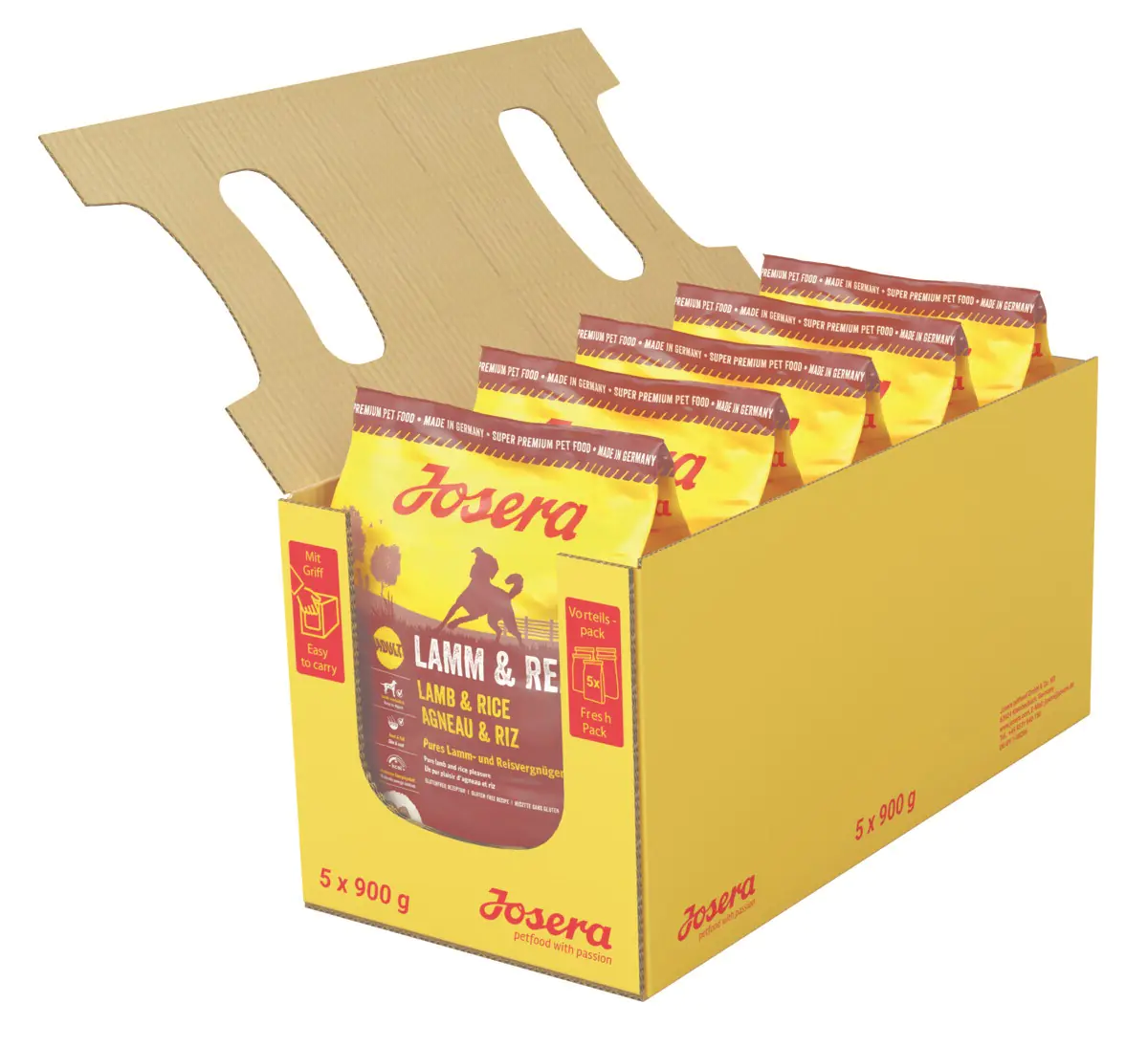 Josera Dog Trockenfutter Lamm & Reis 5 x 900 g Josera Dog Trockenfutter Lamm & Reis 5 x 900 g