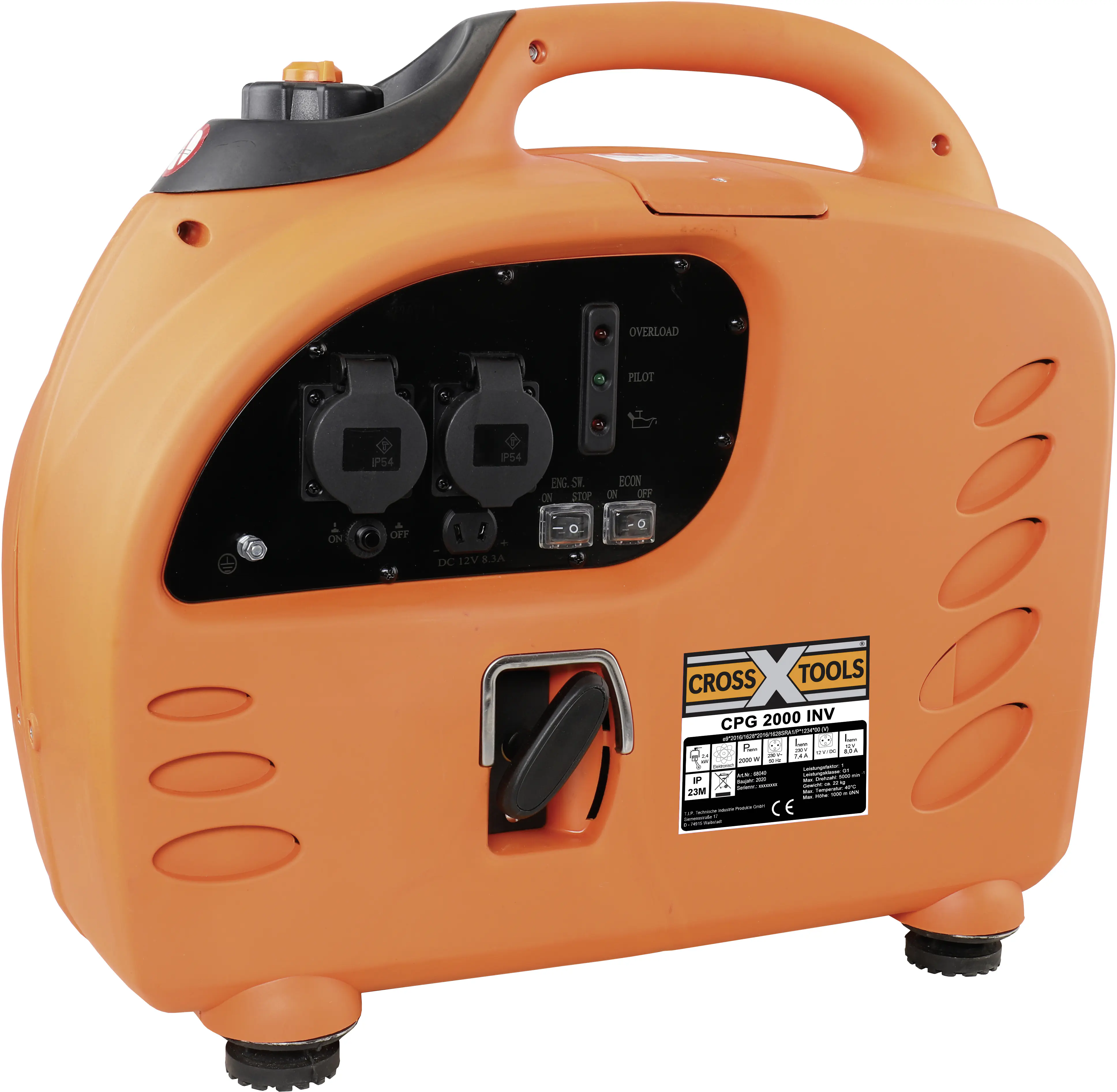 Cross Tools Inverter-Stromerzeuger CPG2000INV 2400 Watt Benzin Cross Tools Inverter-Stromerzeuger CPG2000INV 2400 Watt Benzin