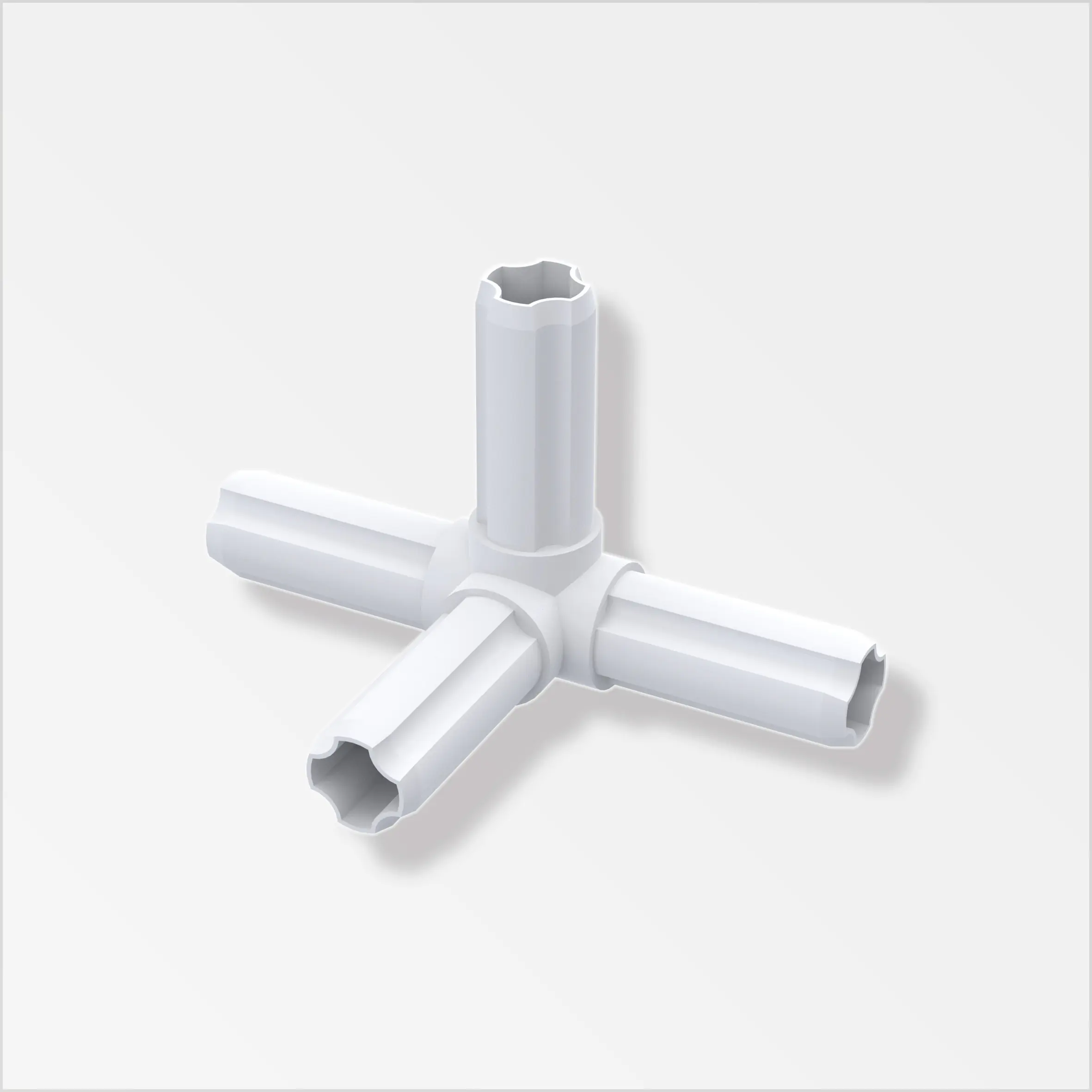 alfer Combitech connect Knotenverbinder Kunststoff weiß