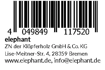 elephant Unterkonstruktion REC-IT! 240 x 5 x 5 cm grau recycelt