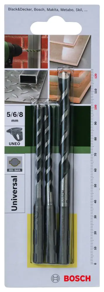 Bosch Mehrzweckbohrer Ø 5, 6, 8 mm, SDS Quick