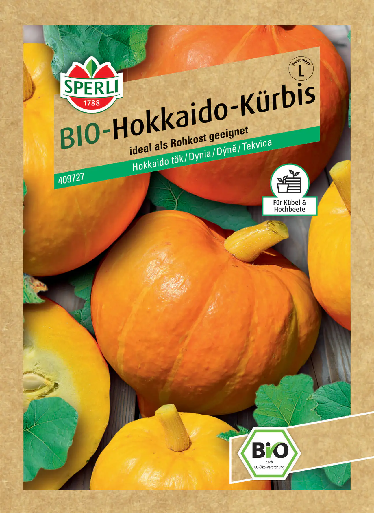 Sperli BIO Hokkaido-Kürbis Herzform F1