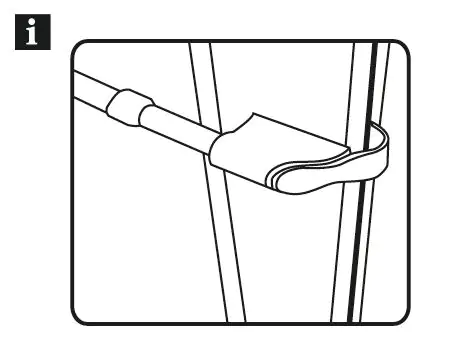 Gardinia Klemm-Vitragenstange weiß, 45 - 75 cm