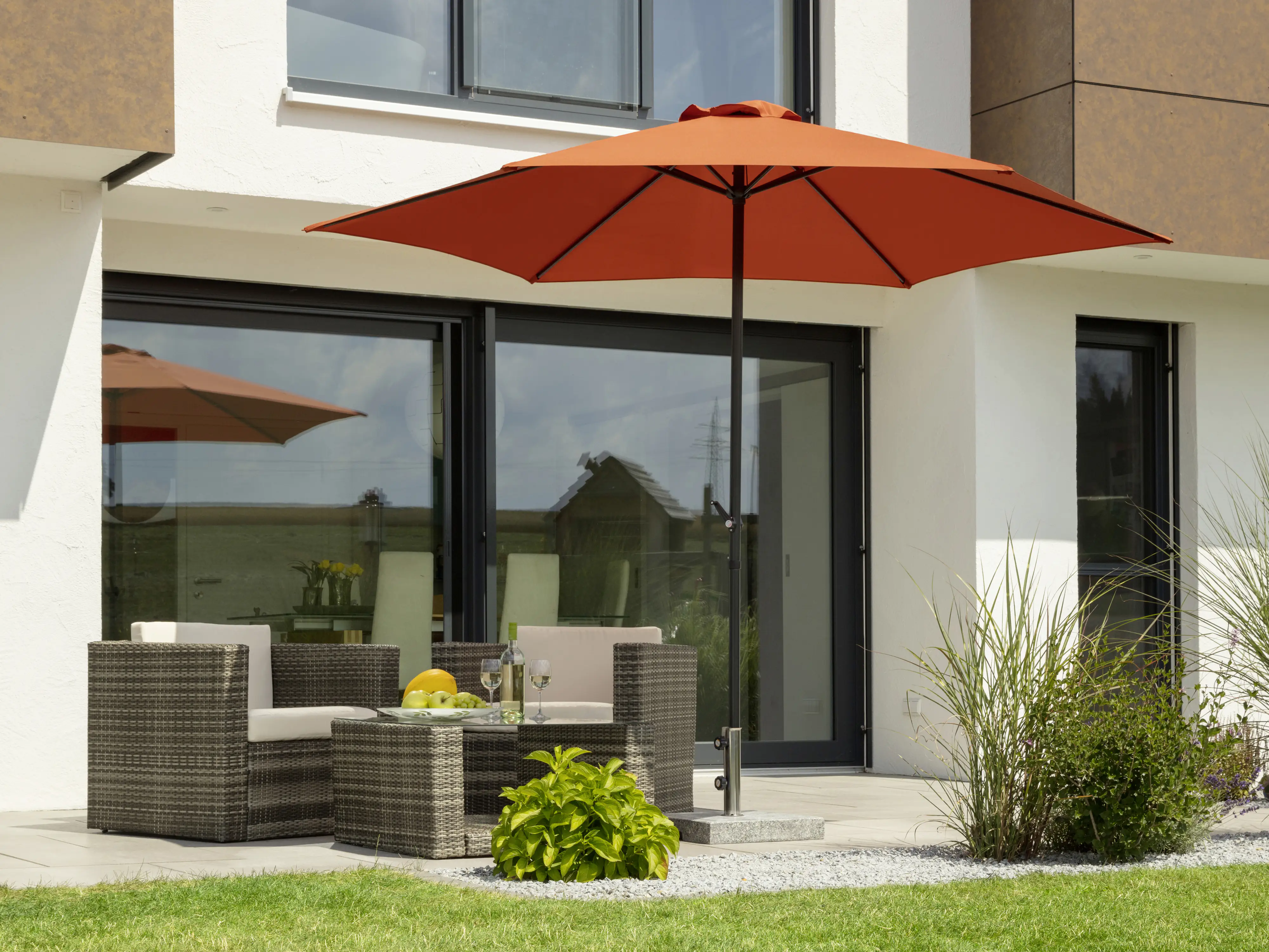 Schneider Sonnenschirm Bergamo terracotta Ø 300 cm