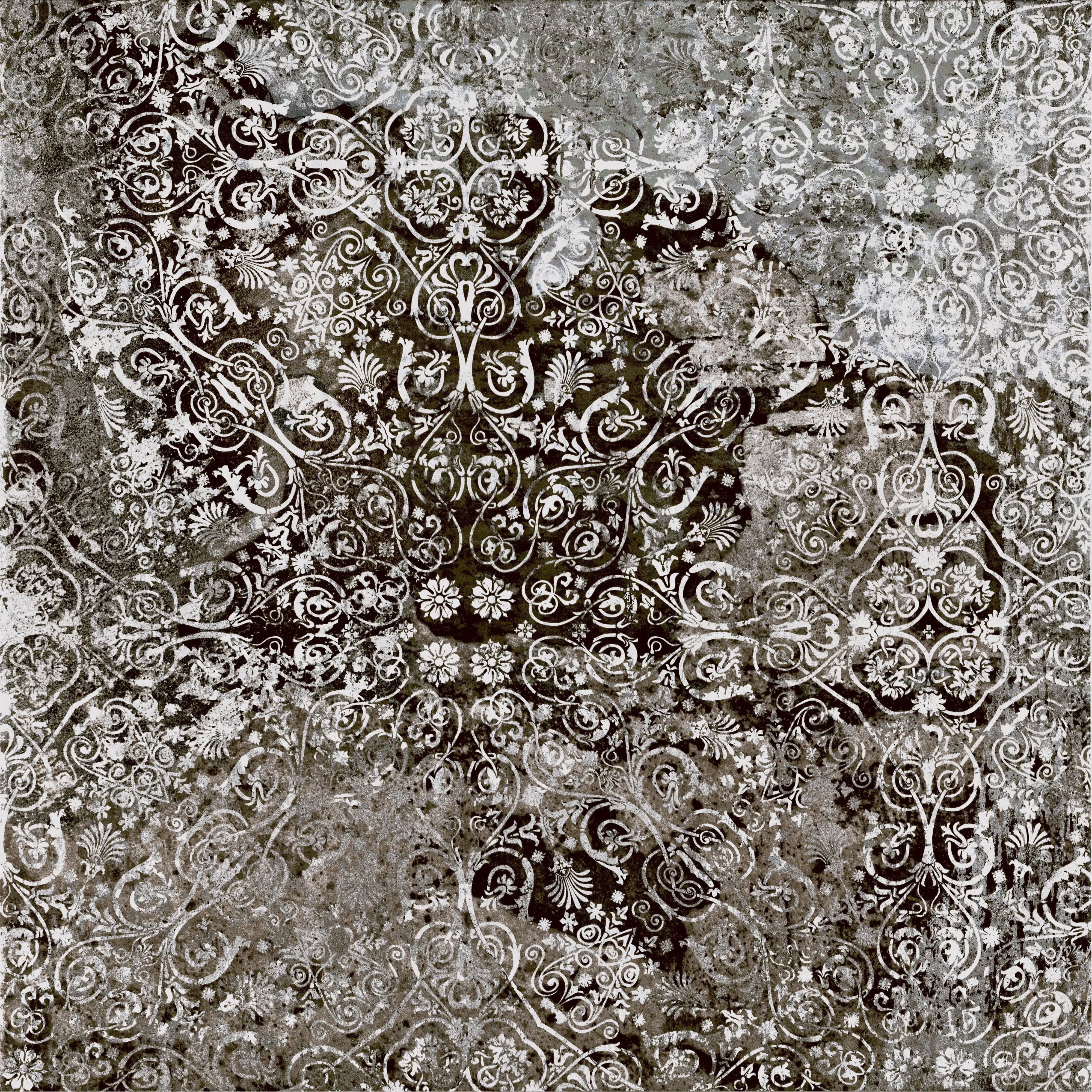 Terrassenplatte Feinsteinzeug Persiana 60 x 60 x 2 cm schwarz