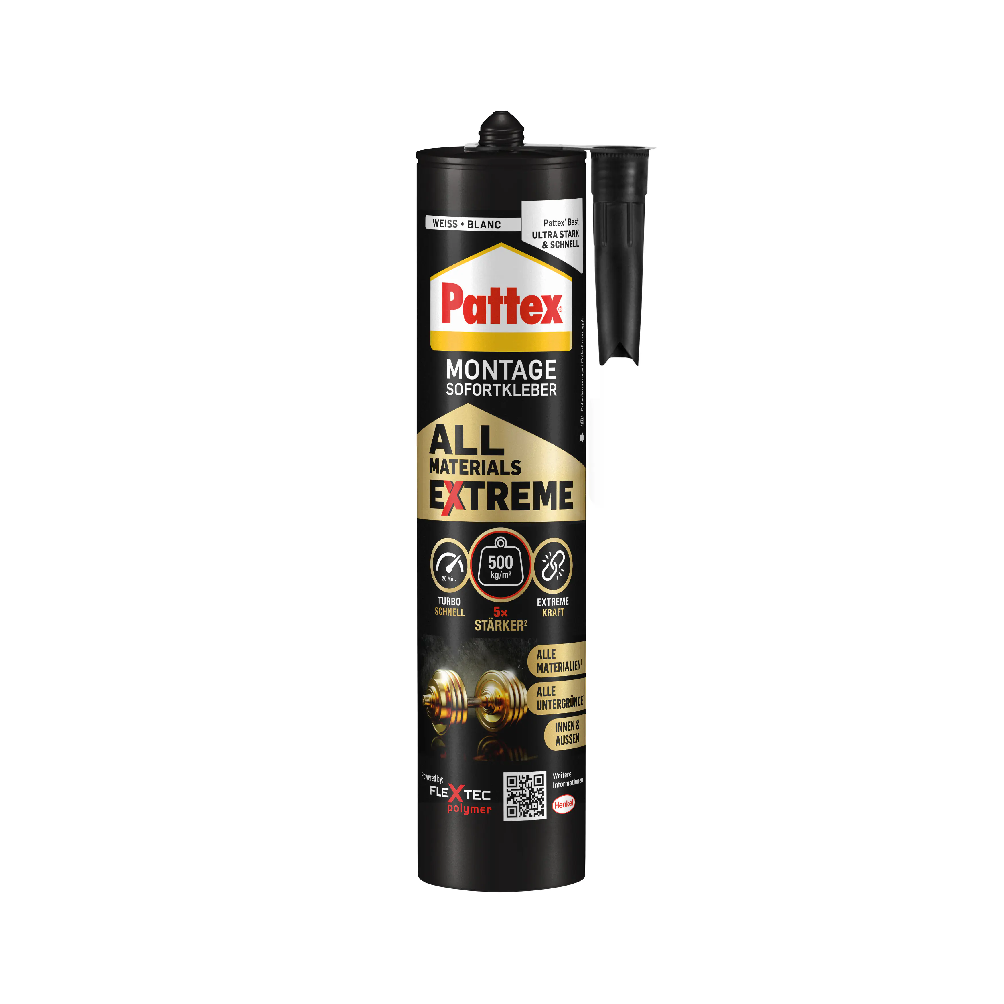 Pattex Montagekleber All Materials Extreme weiß 460 g
