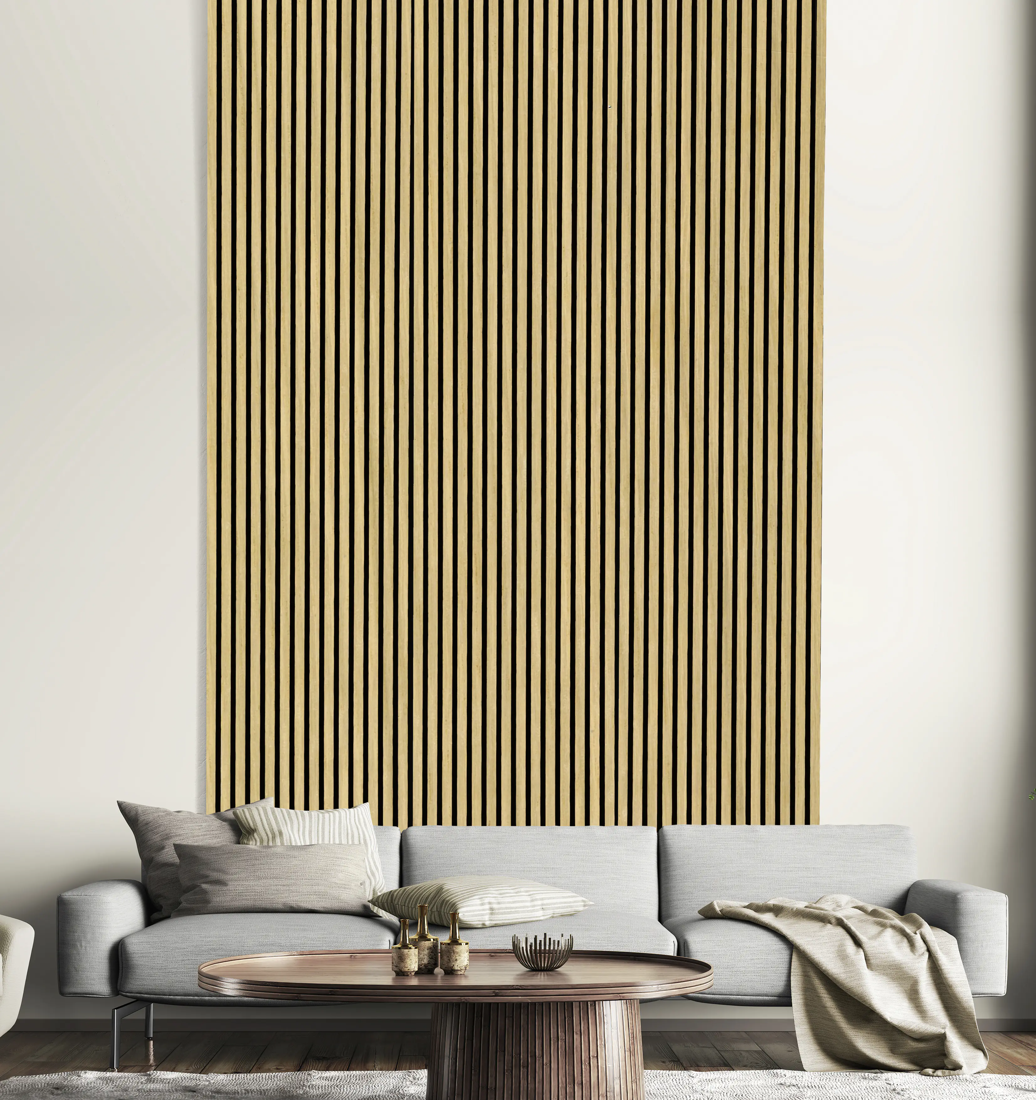 Neuhofer Akustikpaneele Echtholz Eiche 119,5 x 57 x 1,9 cm braun