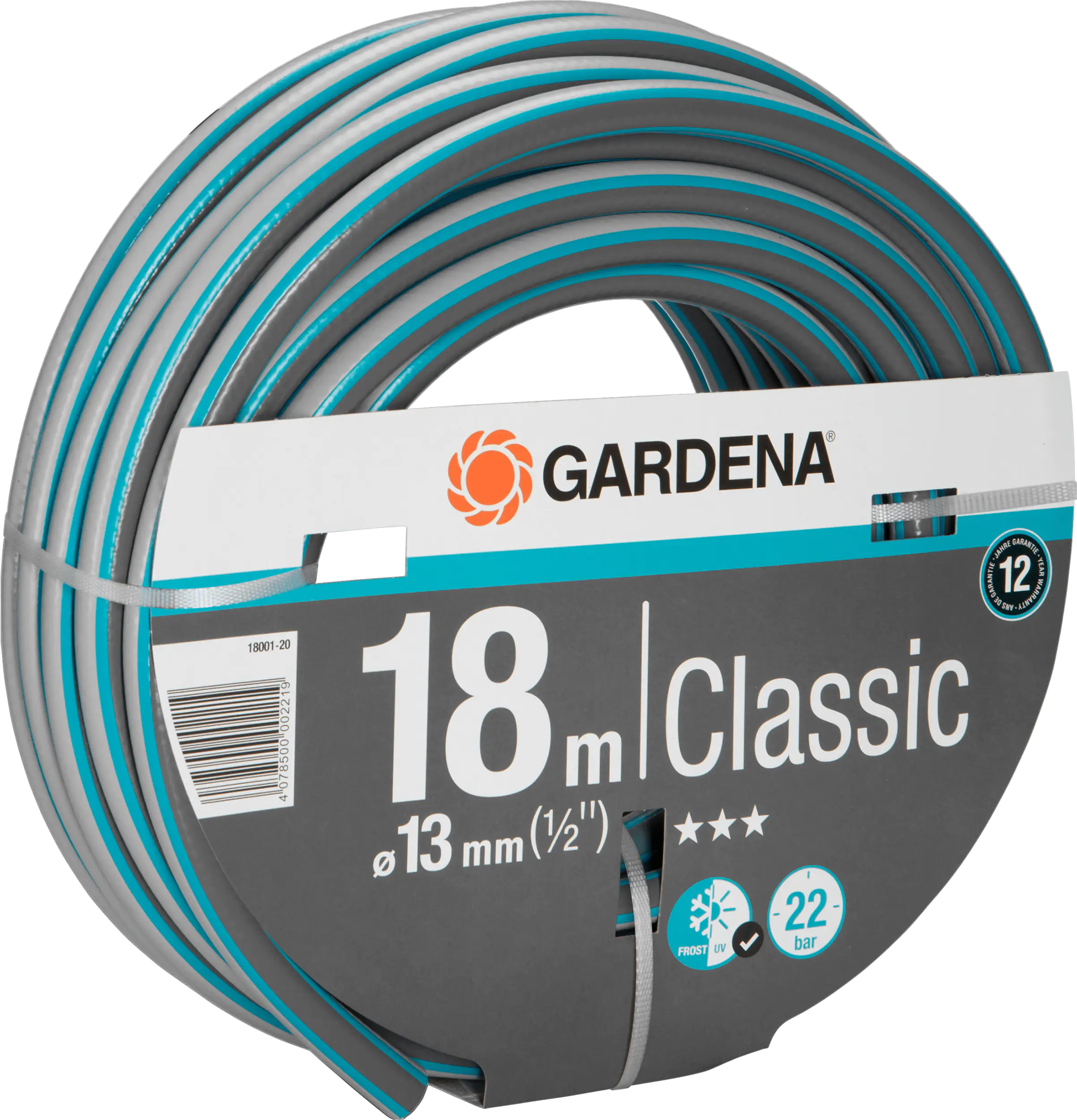 4078500002240_01 Gardena Schlauch Classic 18 m 13 mm (1/2")