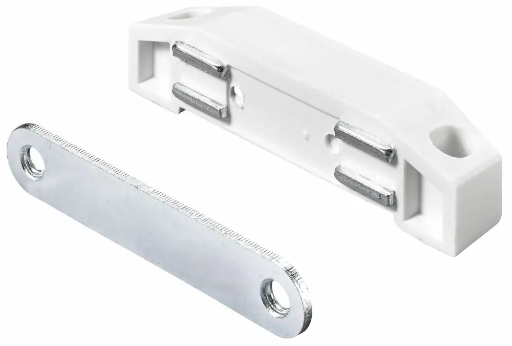 Hettich Magnetschnäpper 17 x 19 x 75 mm weiß 10 kg mit Schrauben - 2 Stück