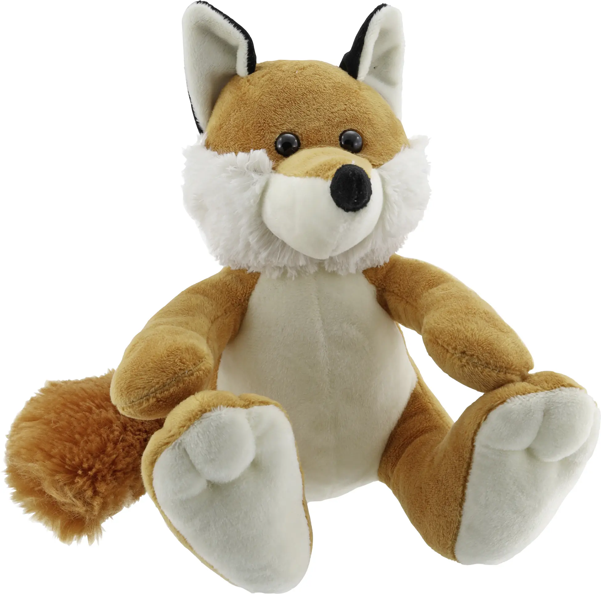 Dekofigur Fuchs Plüschtier 19 cm braun weiß 1 Stück