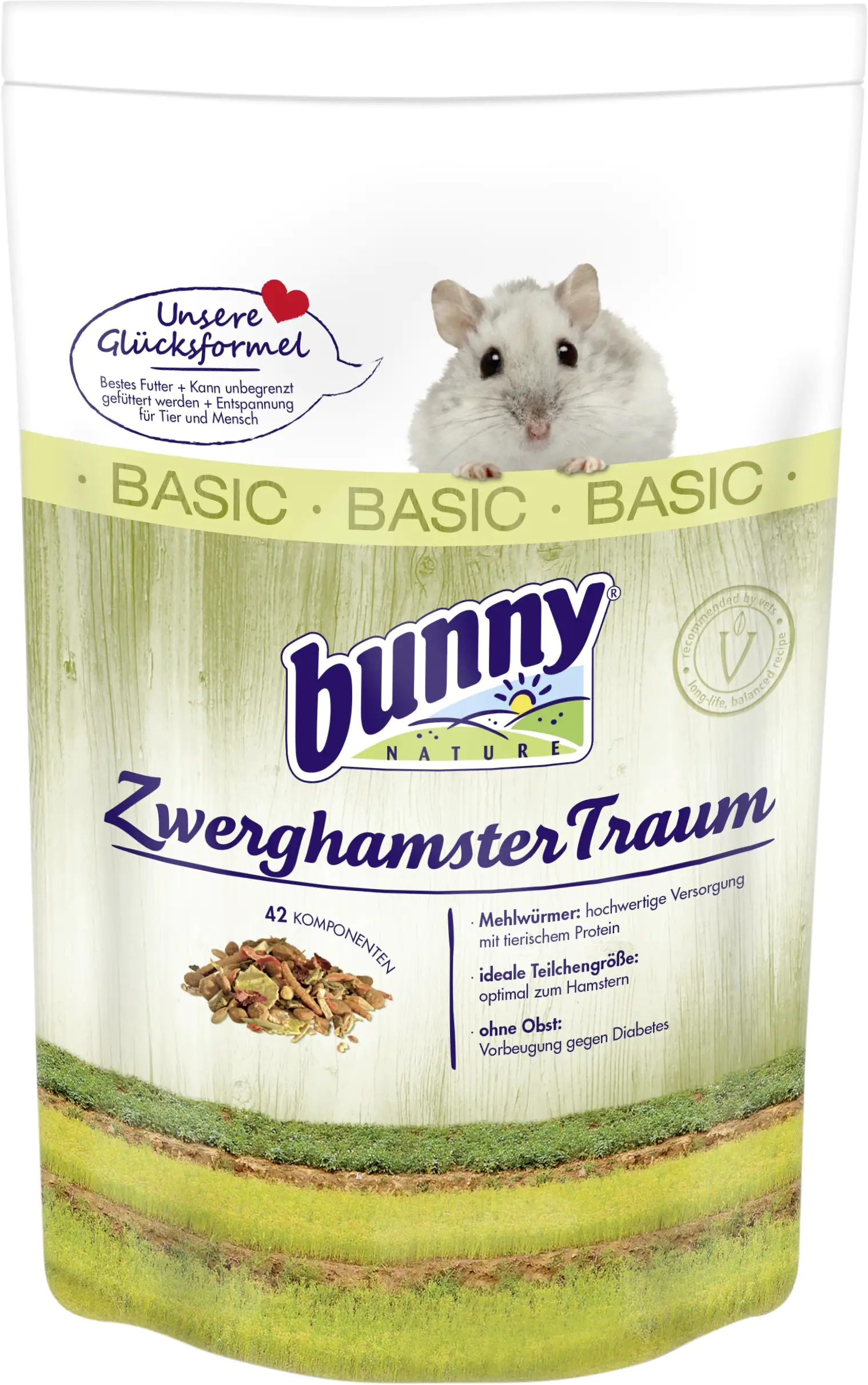 4018761209217 Bunny Hamsterfutter Zwerghamster-Traum Basic 600 g