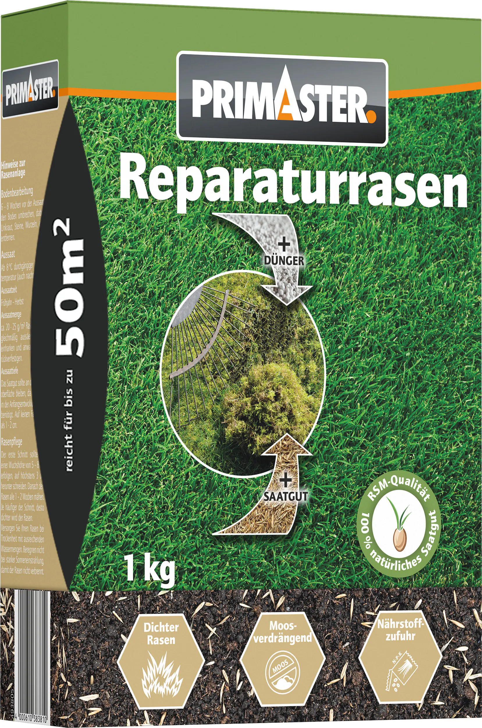 Primaster Rasenreparatur 1 kg für ca. 20 m²