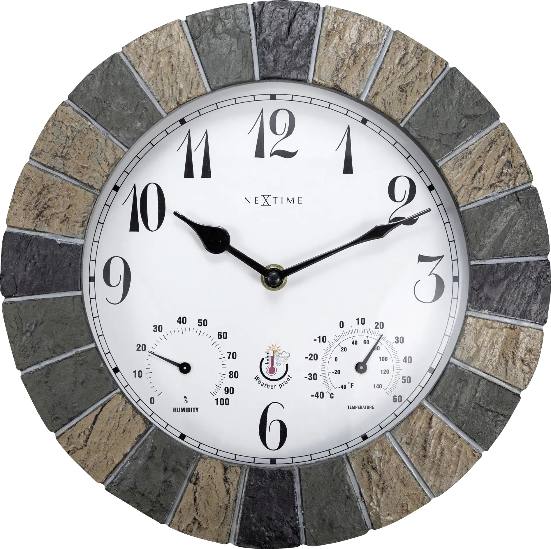 Nextime Außenwanduhr Aster Ø 26 cm Nextime Außenwanduhr Aster Ø 26 cm