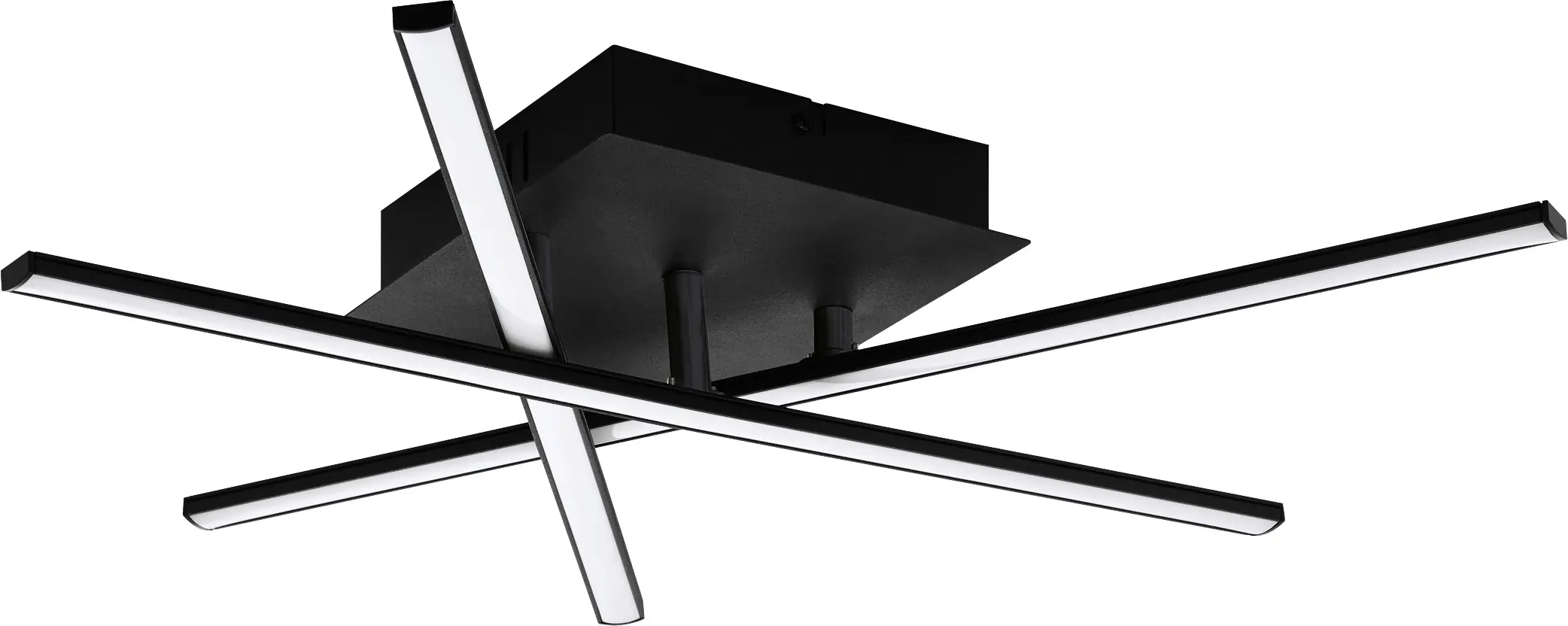 Eglo LED Deckenleuchte Lasana 3 schwarz 50 x 14,5 cm warmweiß