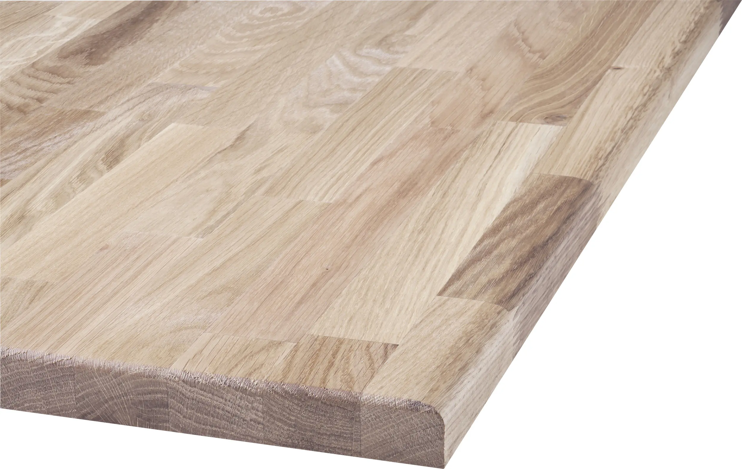 Tischplatte Eiche ungeölt 160 x 80 cm, 26 mm, Oberfläche geschliffen