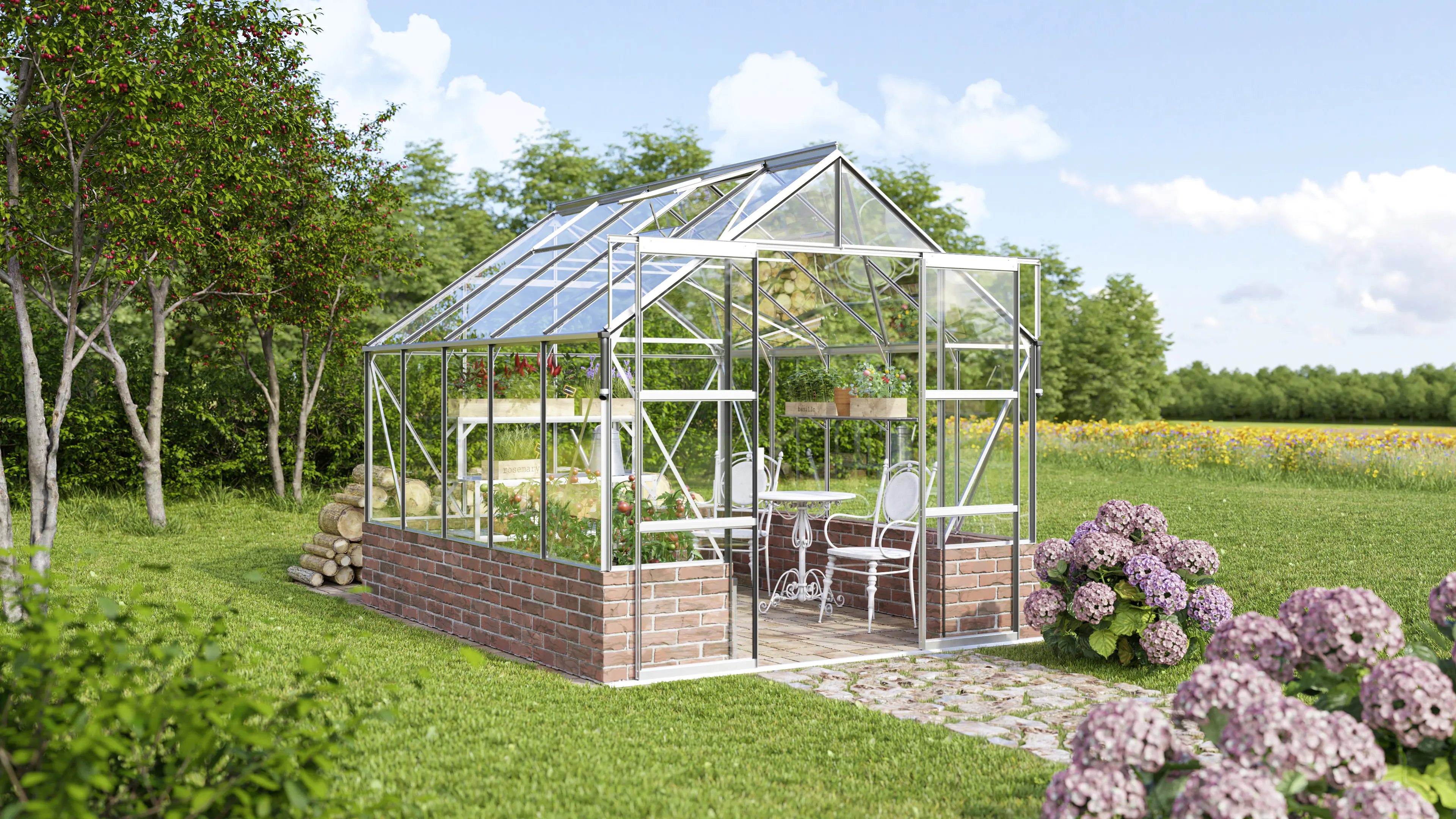 Vitavia Gewächshaus Cassandra 8300 257 x 324 cm 3 mm Sicherheitsglas