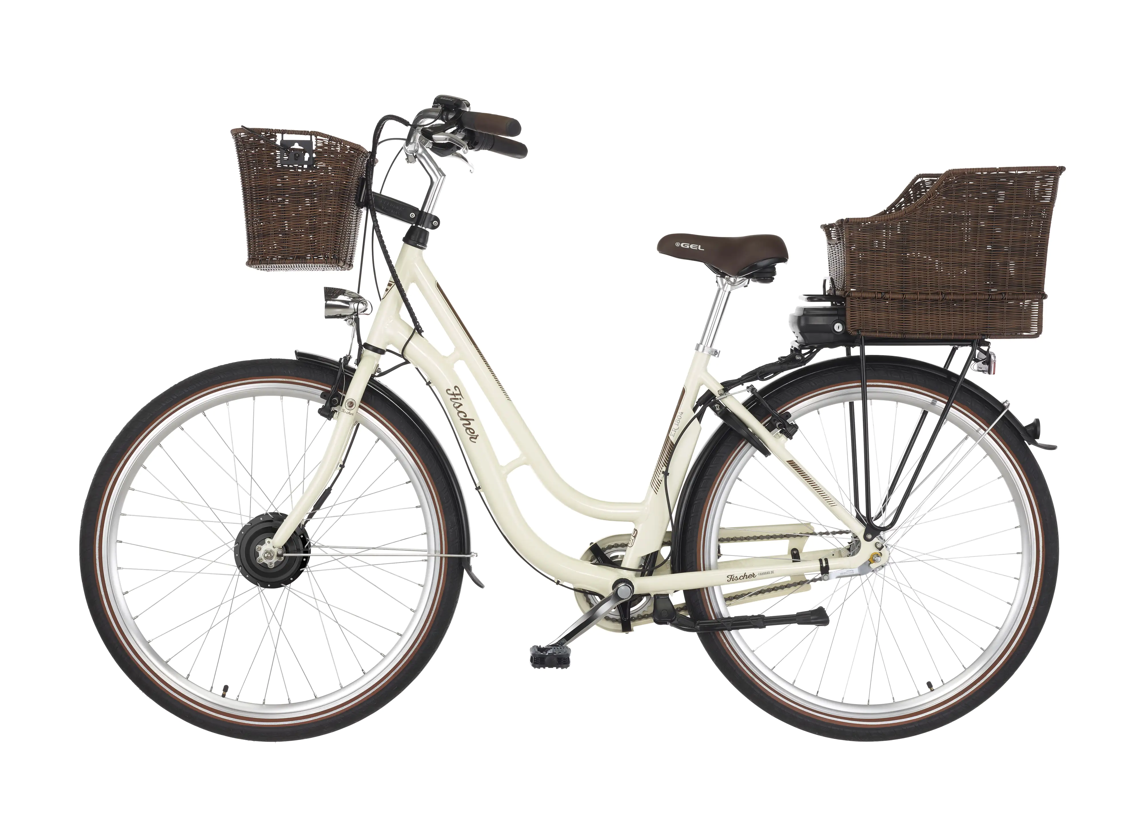 Fischer E-Bike City Cita ER 1804 28 Zoll RH 48cm 3-Gang 418 Wh elfenbein