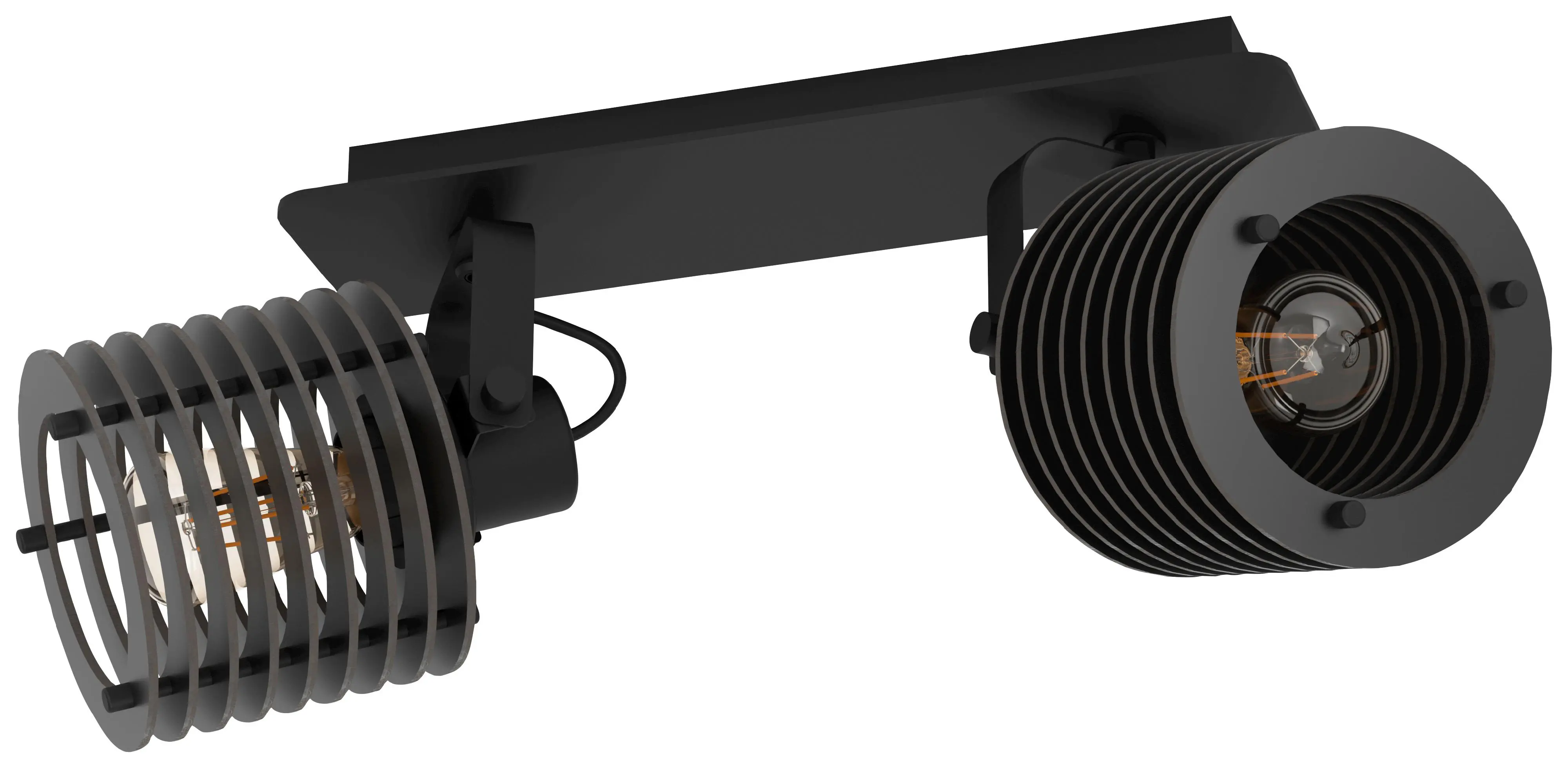 Eglo 2er Spot Segovia schwarz 33,5 x 18,5 cm