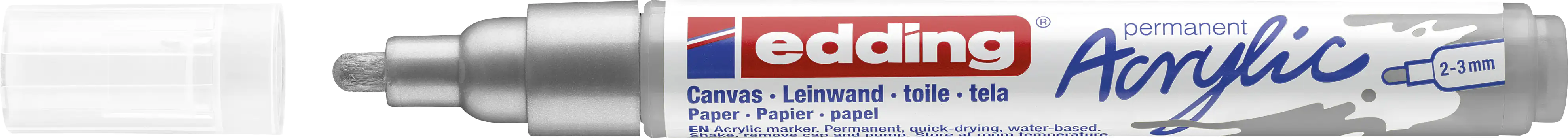 edding 5100 Acrylmarker medium silber 2 - 3 mm