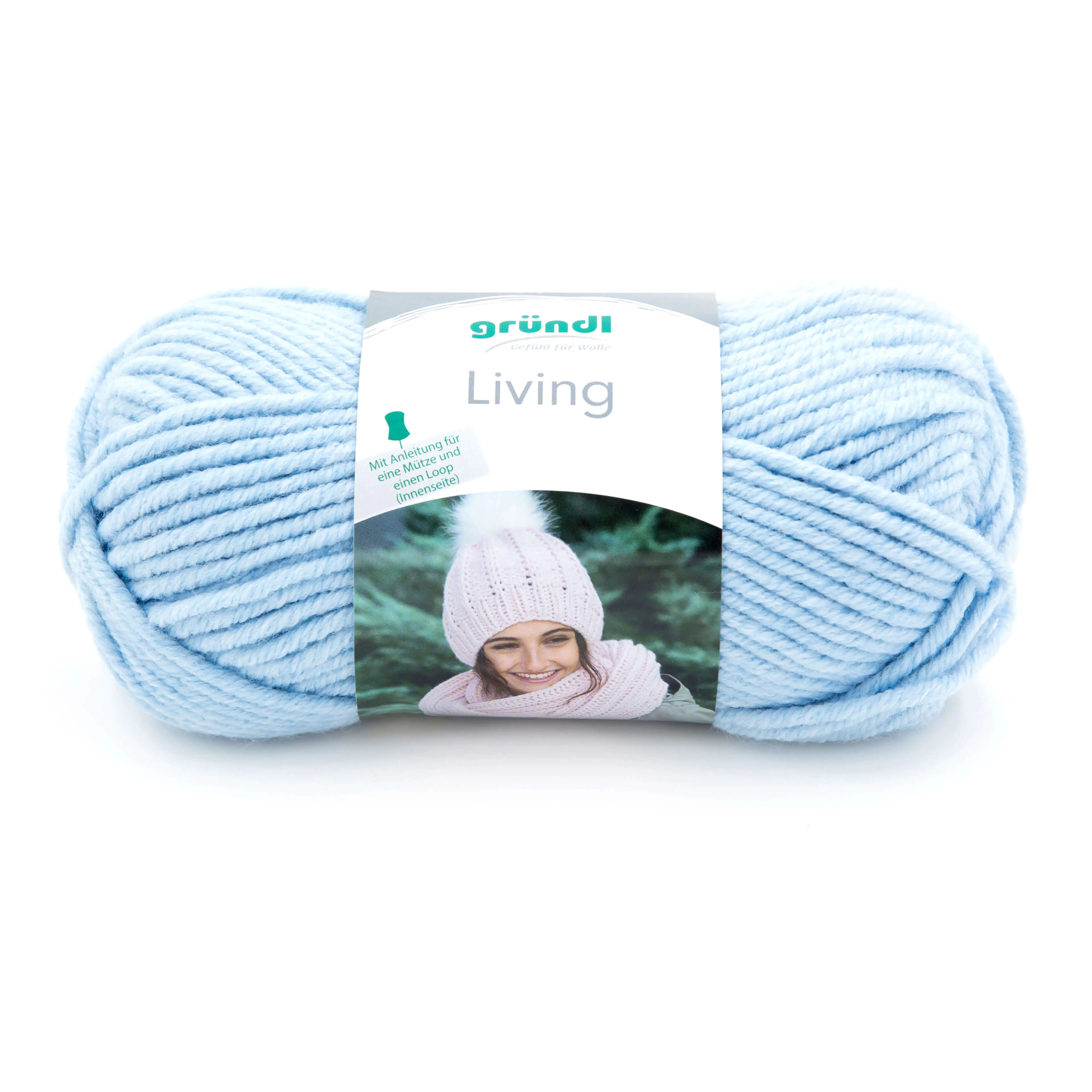 4036014168180 Gründl Wolle Living 100 g blau
