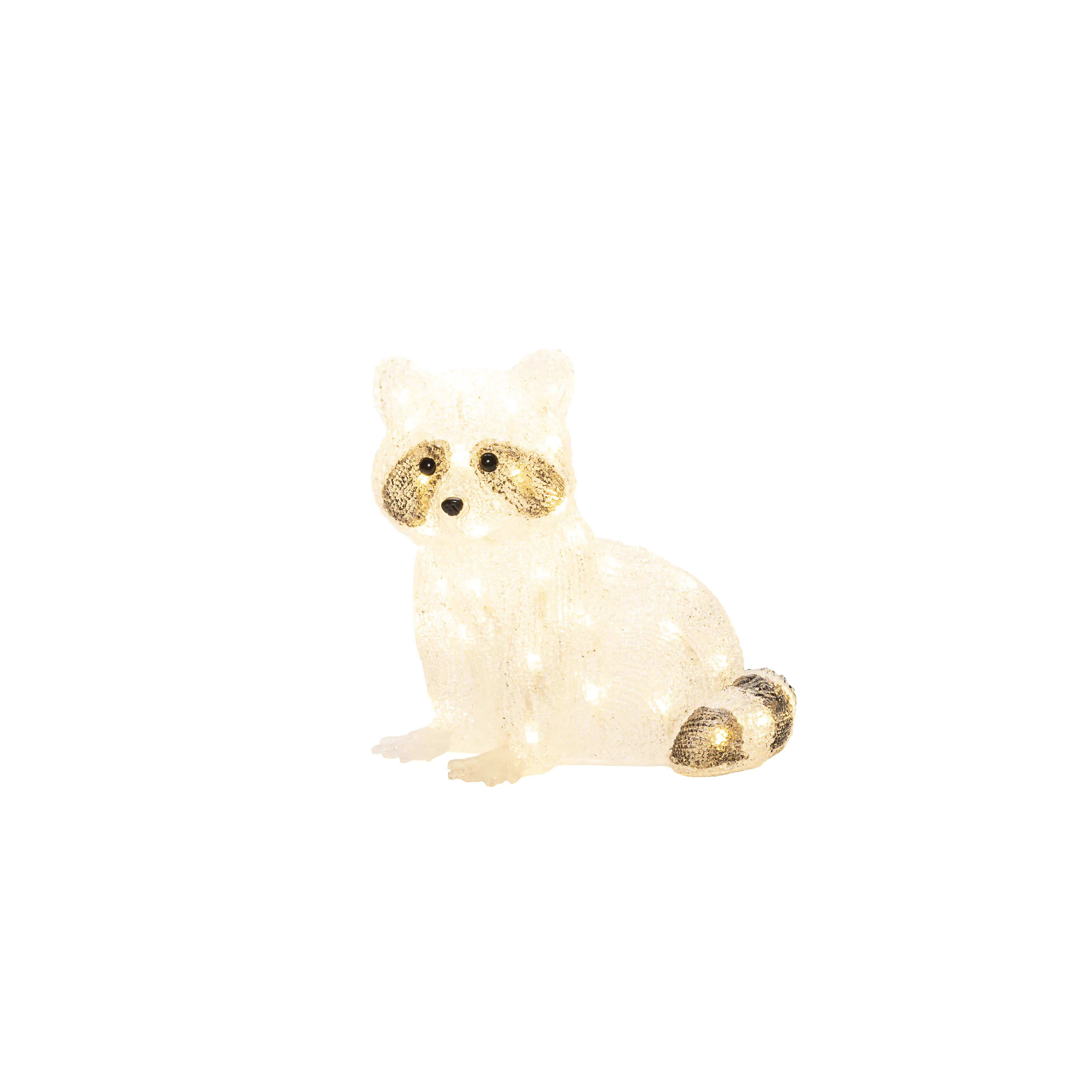 Konstsmide LED Acrylwaschbär sitzend Außen 48 warmweiße Dioden