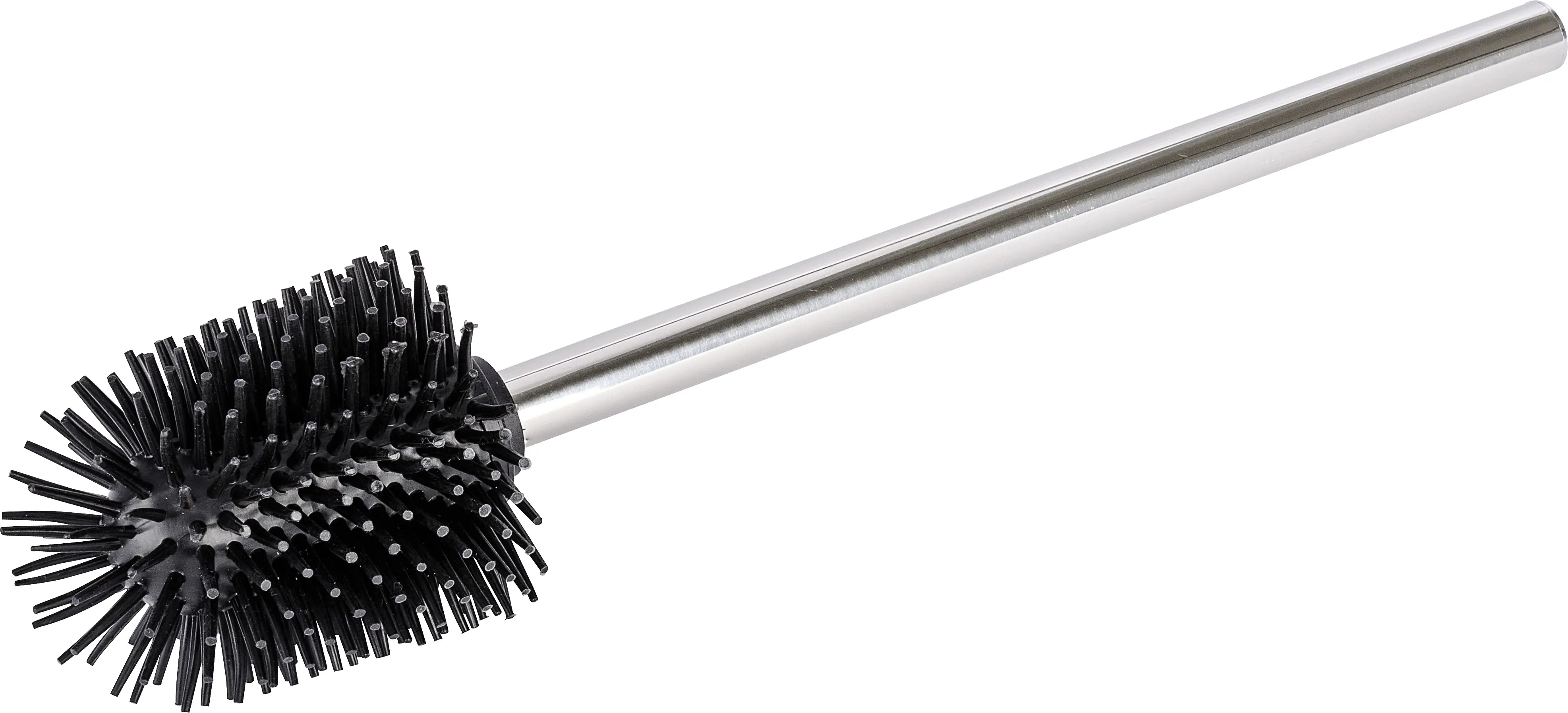 Wenko Silikon Ersatz-WC-Bürste mit Edelstahlstiel schwarz