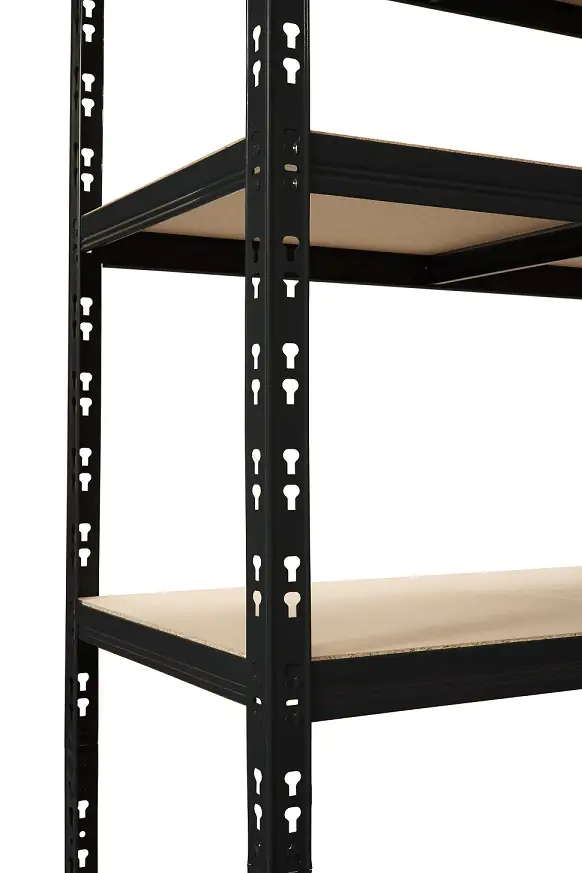 Metallsteckregal 180 x 90 x 40 cm 5 Holzböden 875 kg