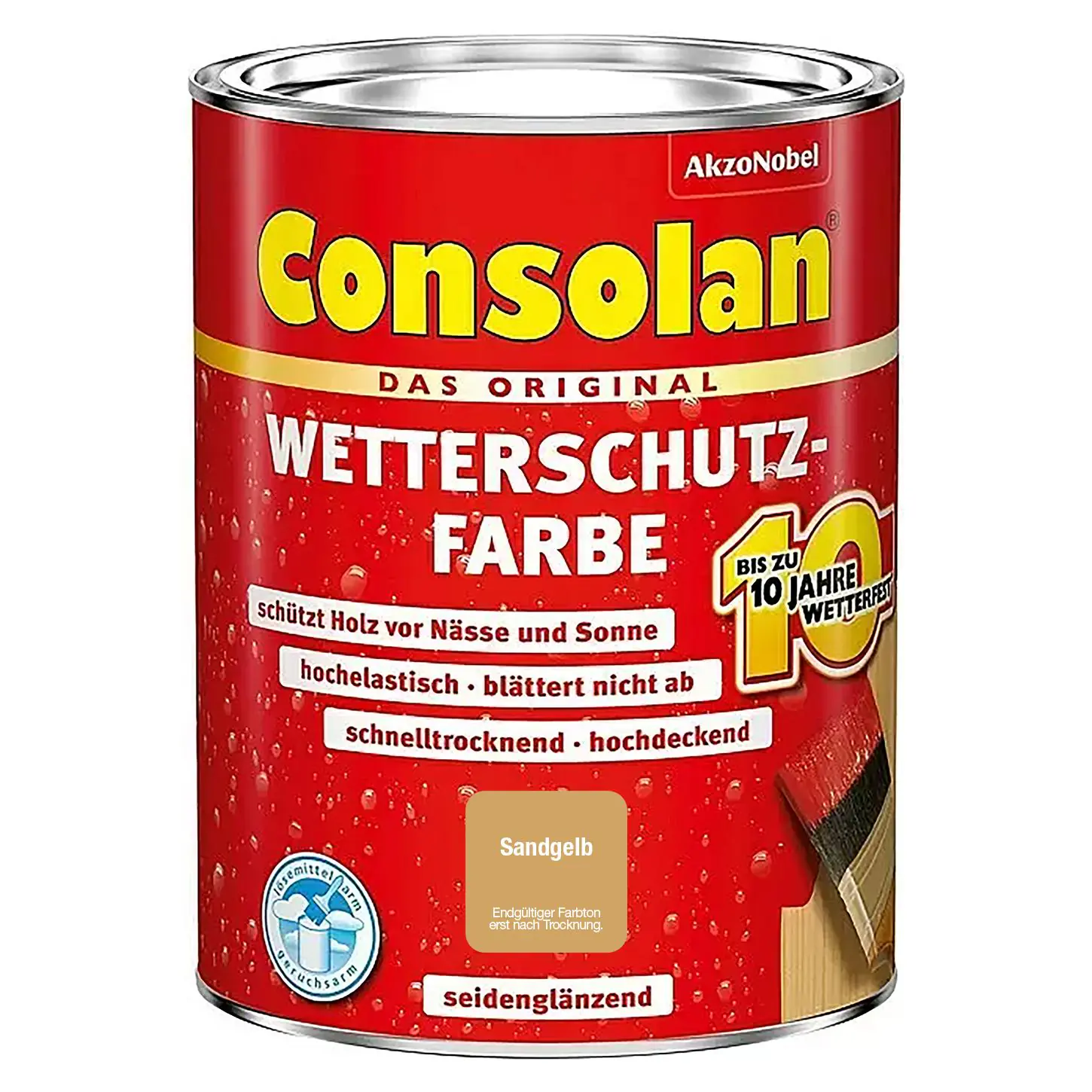 Consolan Wetterschutzfarbe 750 ml sandgelb