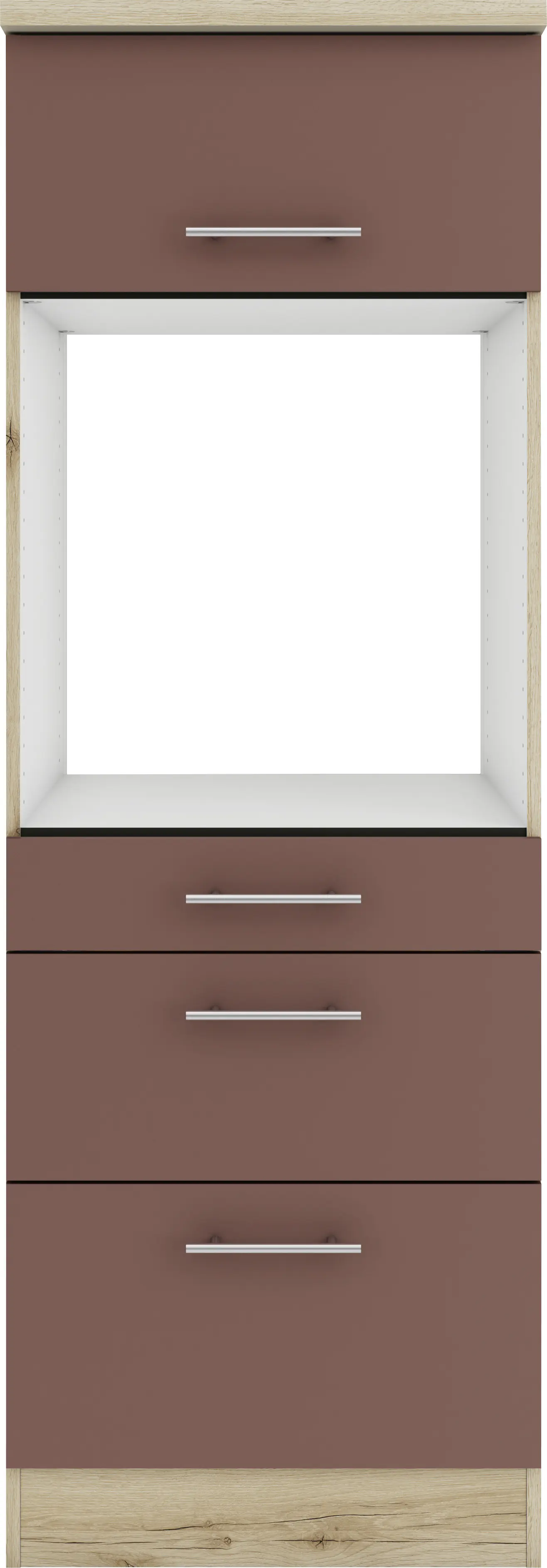 Optifit Midischrank Bari 407 rostrot/anthrazit 60 cm