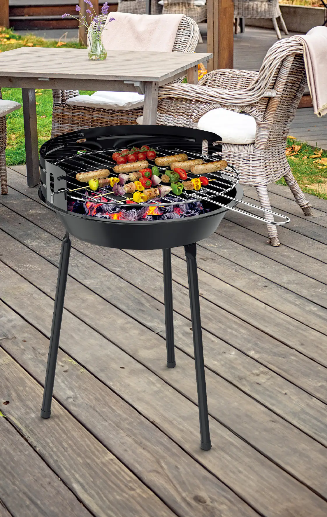 Festival-Holzkohlegrill Flint Ø 31,5 cm