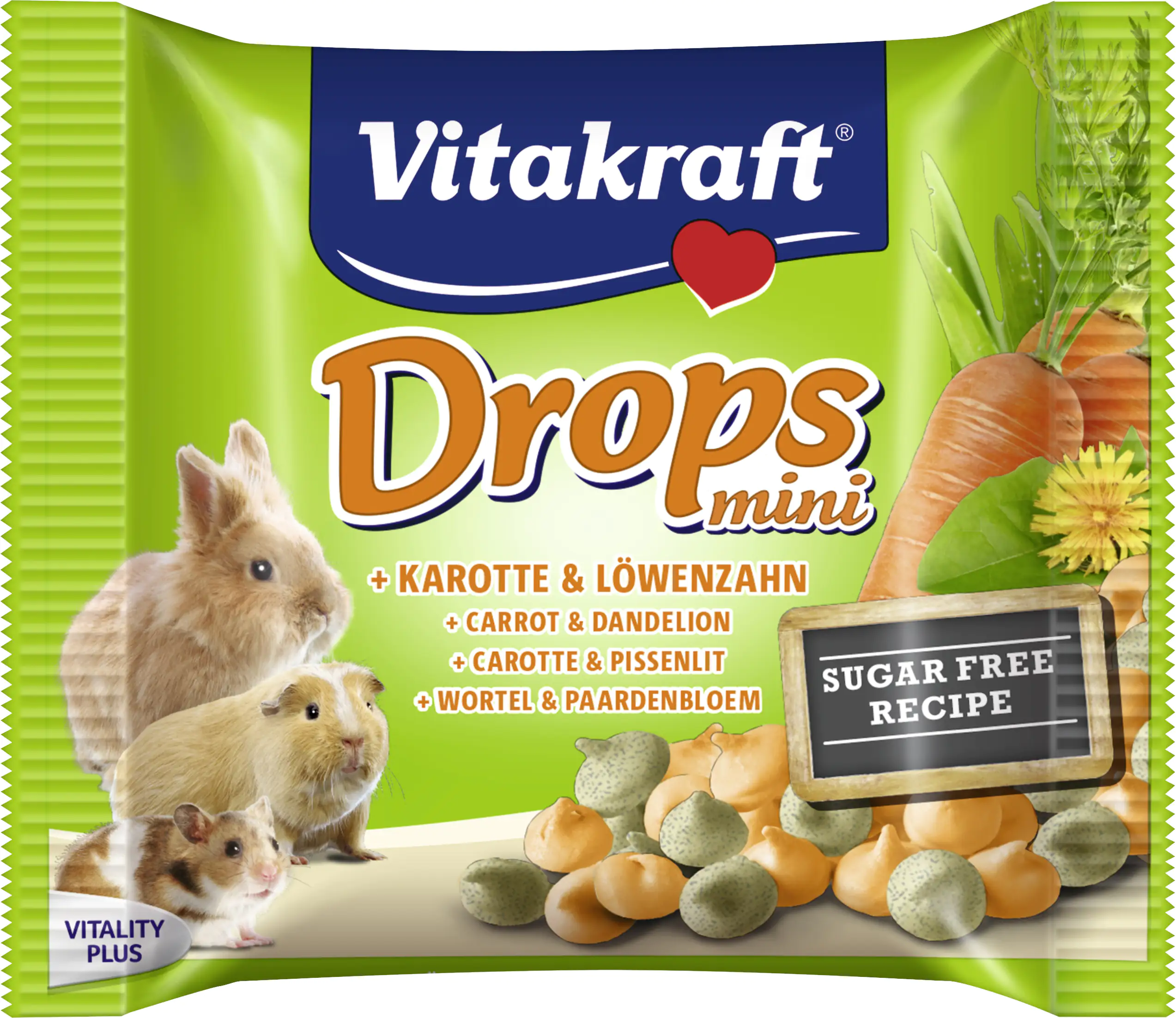 Vitakraft Drops mini Karotte & Löwenzahn 40 g Vitakraft Drops mini Karotte & Löwenzahn 40 g