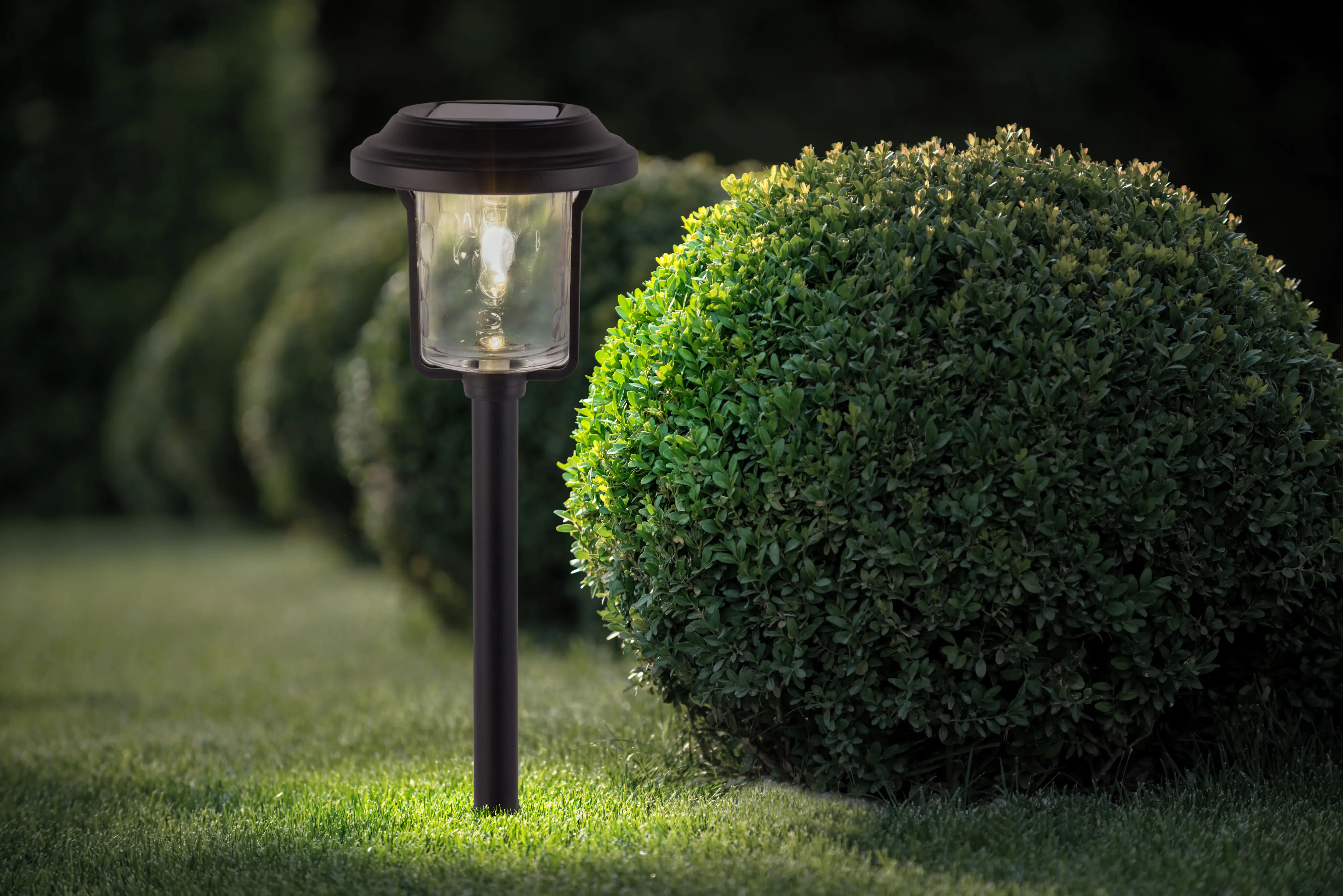 Light & More LED Solarleuchte mit Dämmerungssensor schwarz Light & More LED Solarleuchte mit Dämmerungssensor schwarz