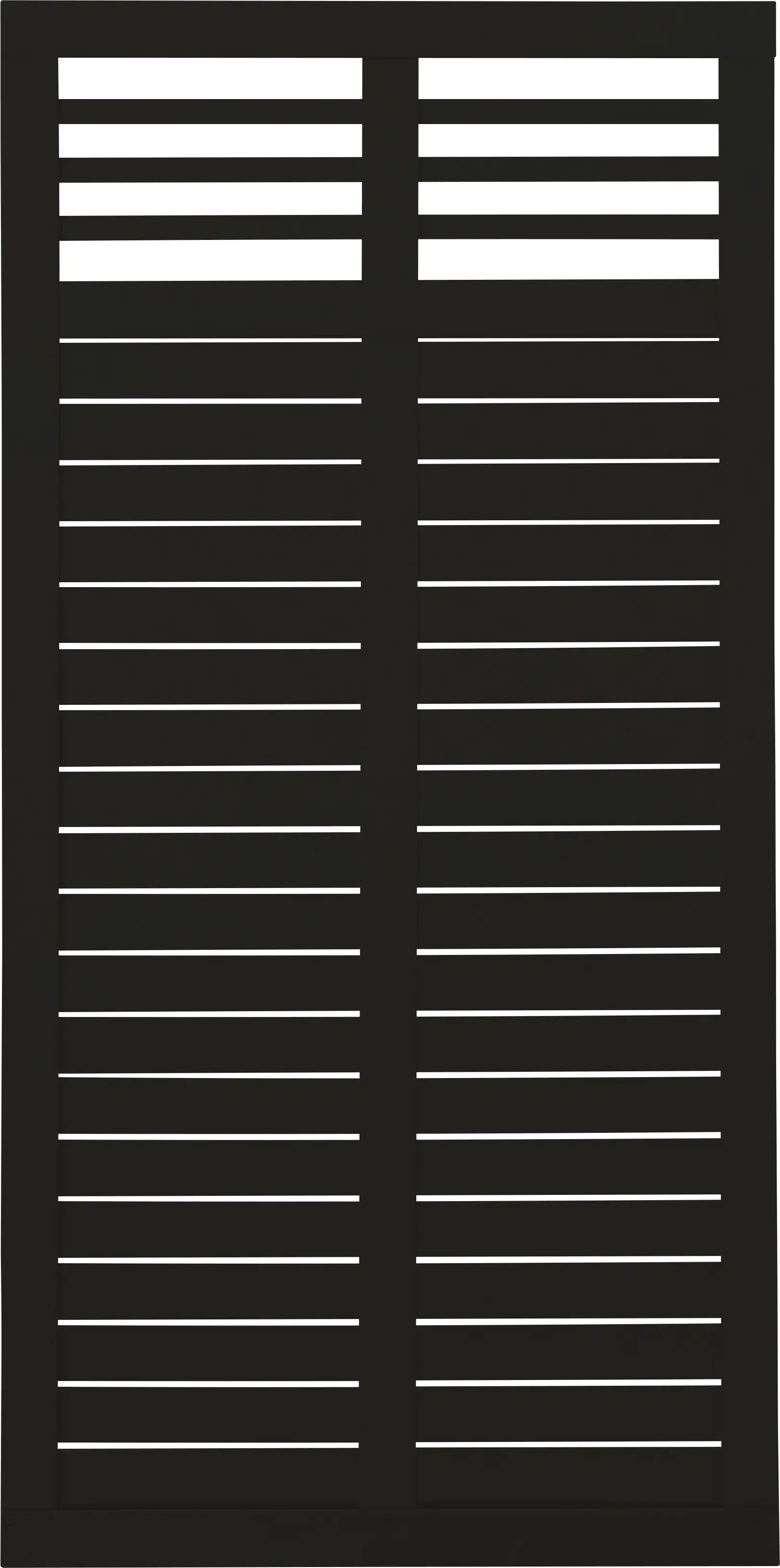 Plus Zaun Decora 90 x 180 cm RAL 9005  Schwarz