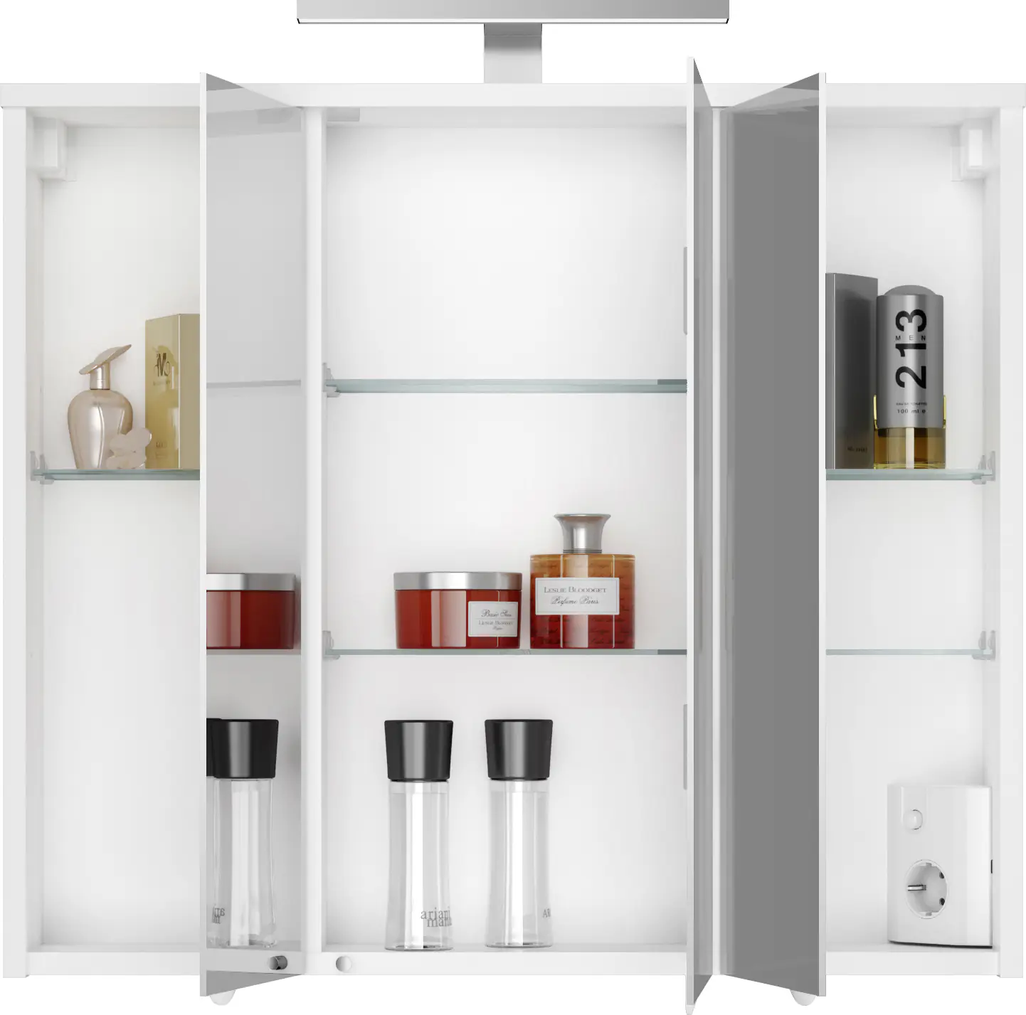 Jokey Spiegelschrank Arda LED-Leuchte weiß 72,2 x 68,2 cm