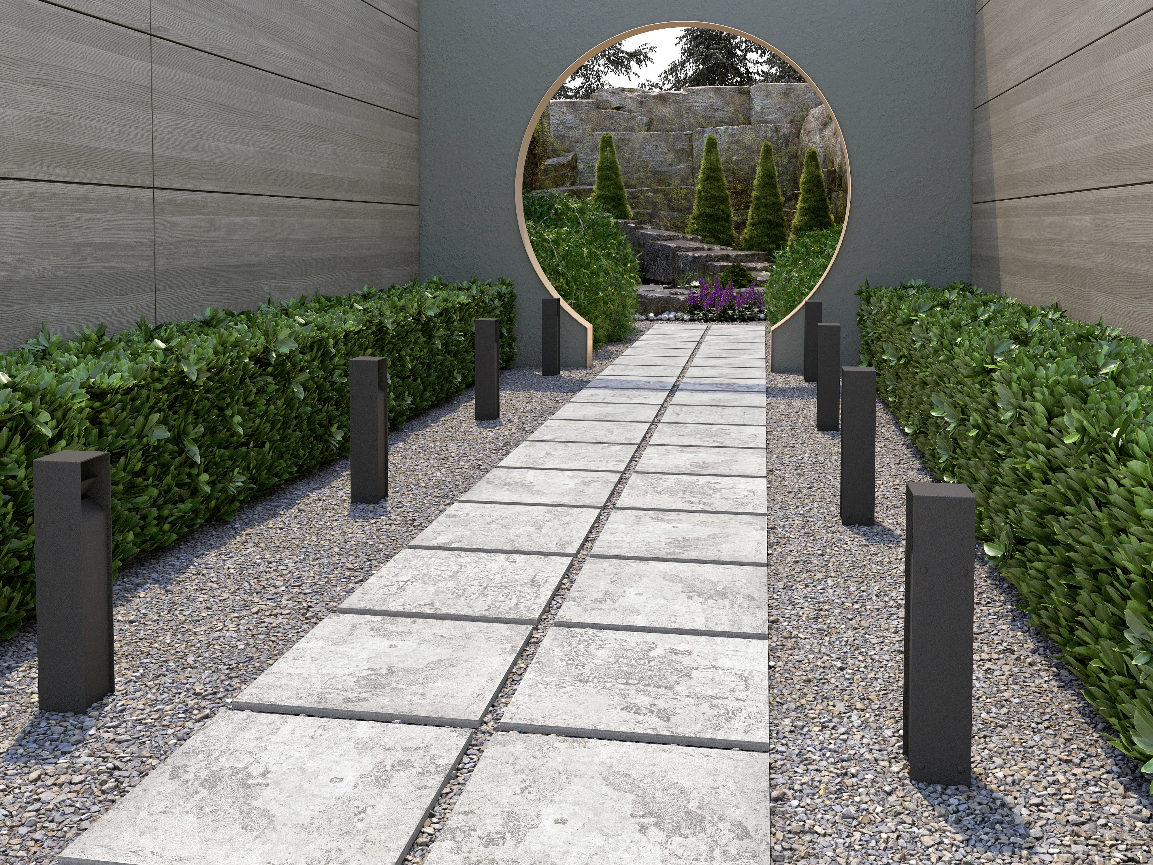 Terrassenplatte Persiana 60 x 60 x 2 cm grau