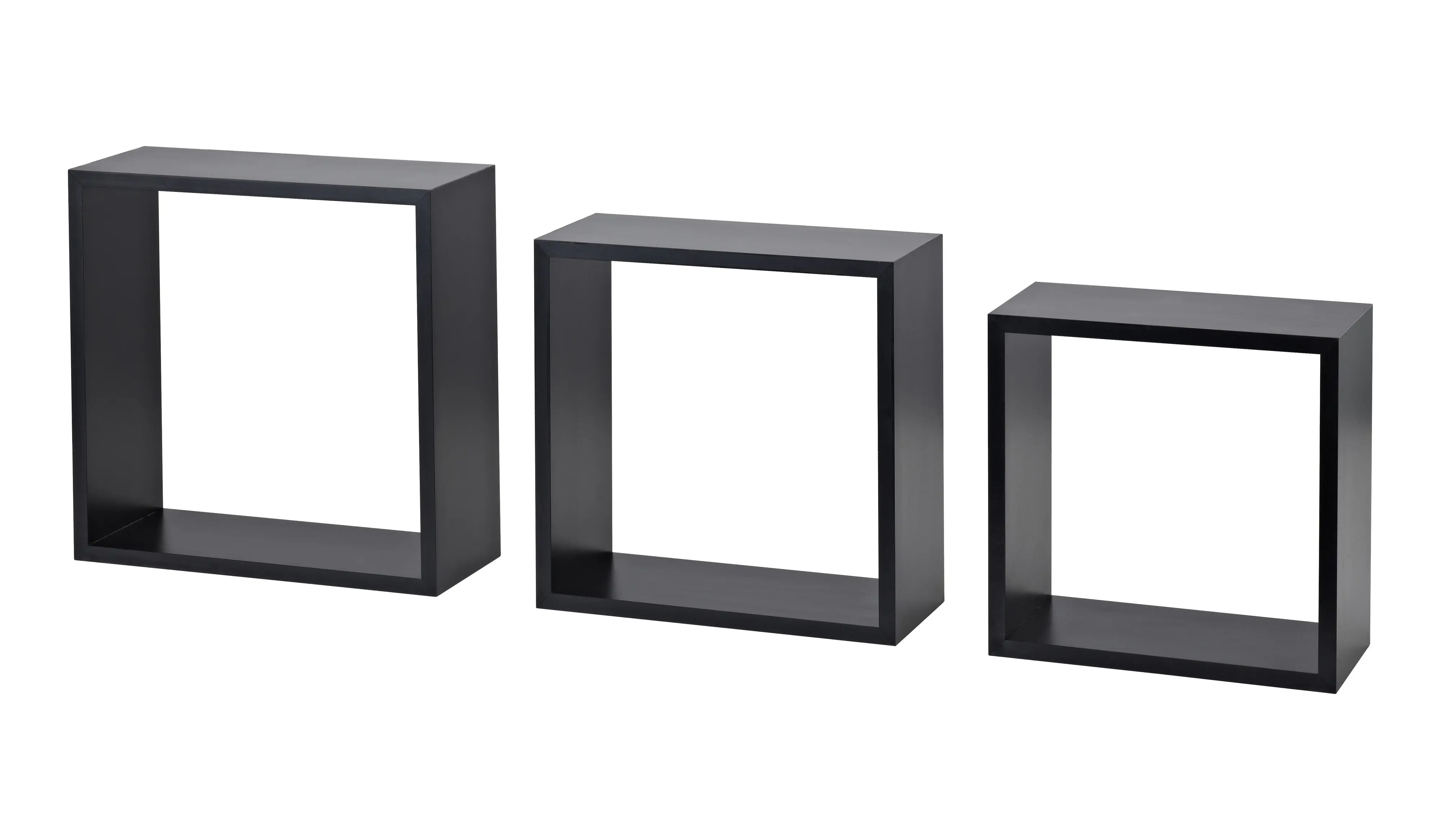 Dolle Würfelregal Frame 30 x 30 cm schwarz 3er-Set